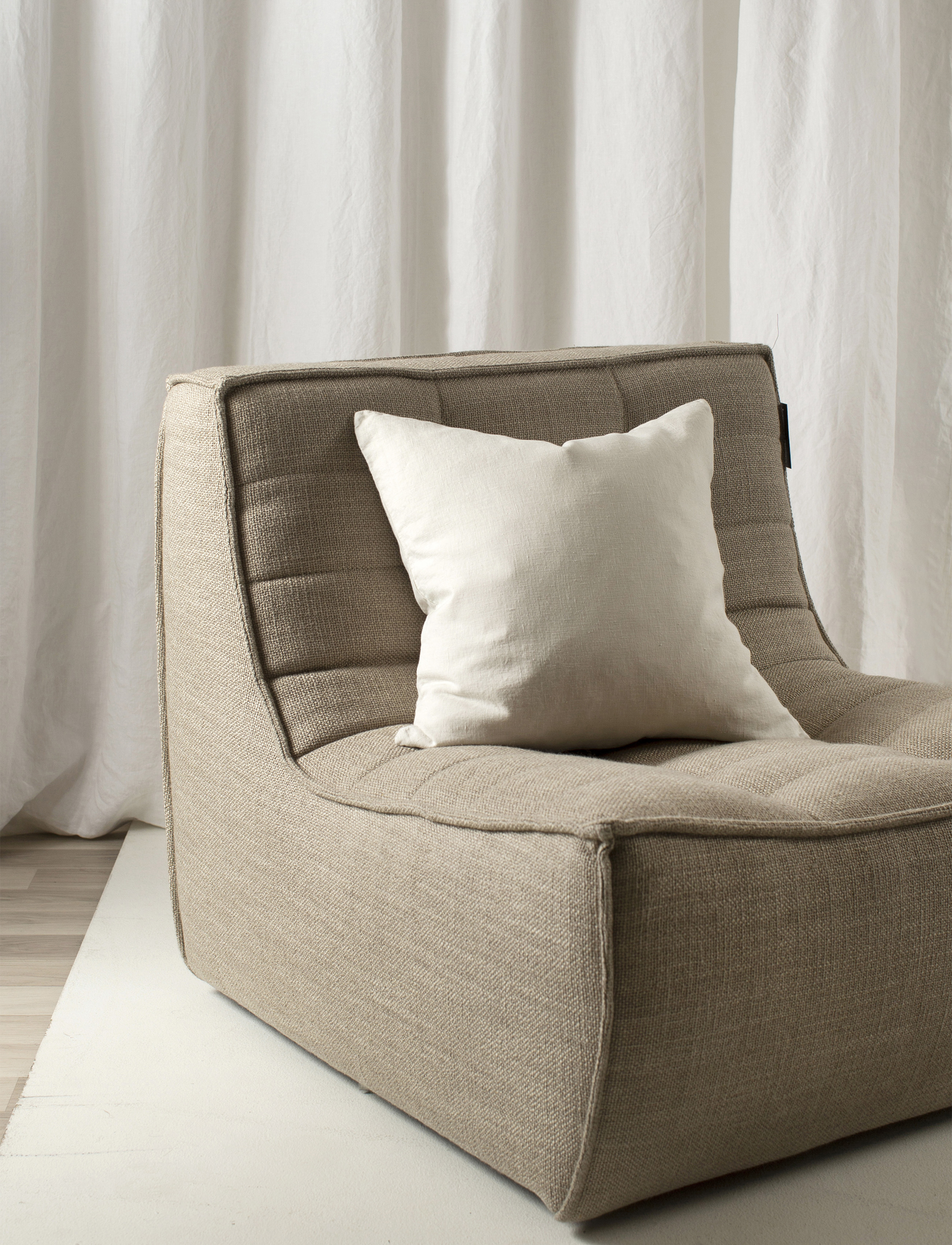 Himla Sunshine Kuddfodral Linne Fog 50x50