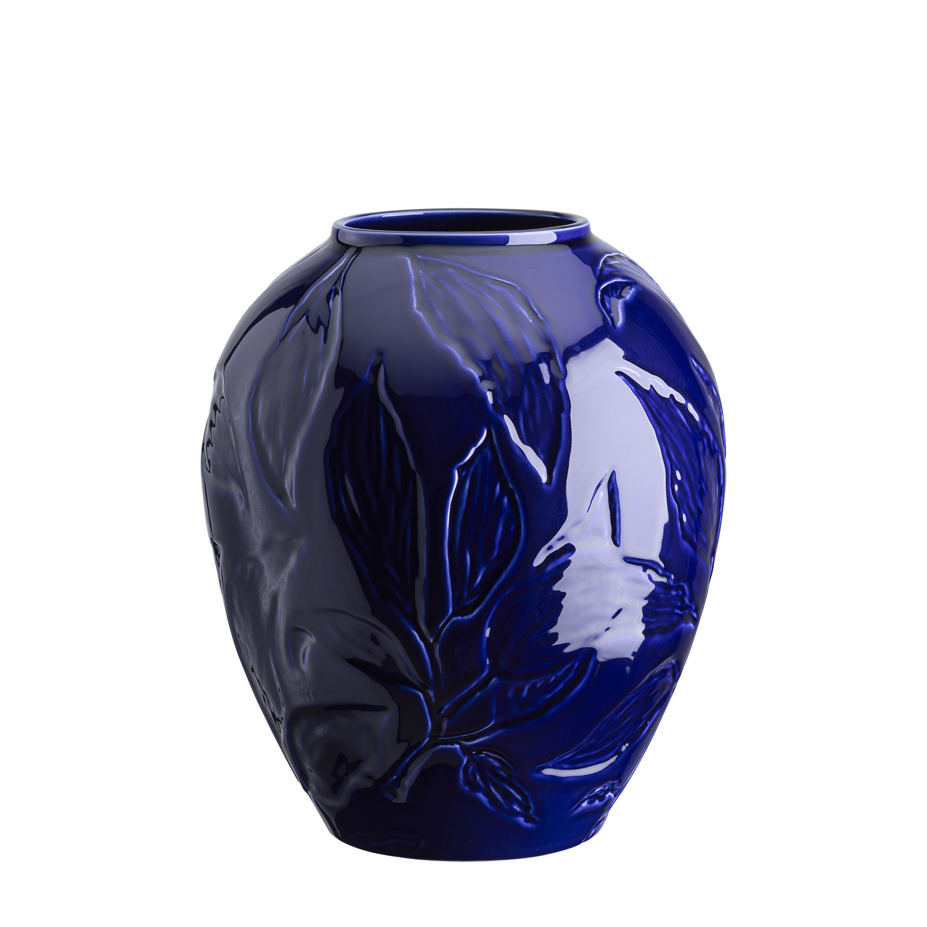 Florita Vas Glazed Agate Blue 30cm