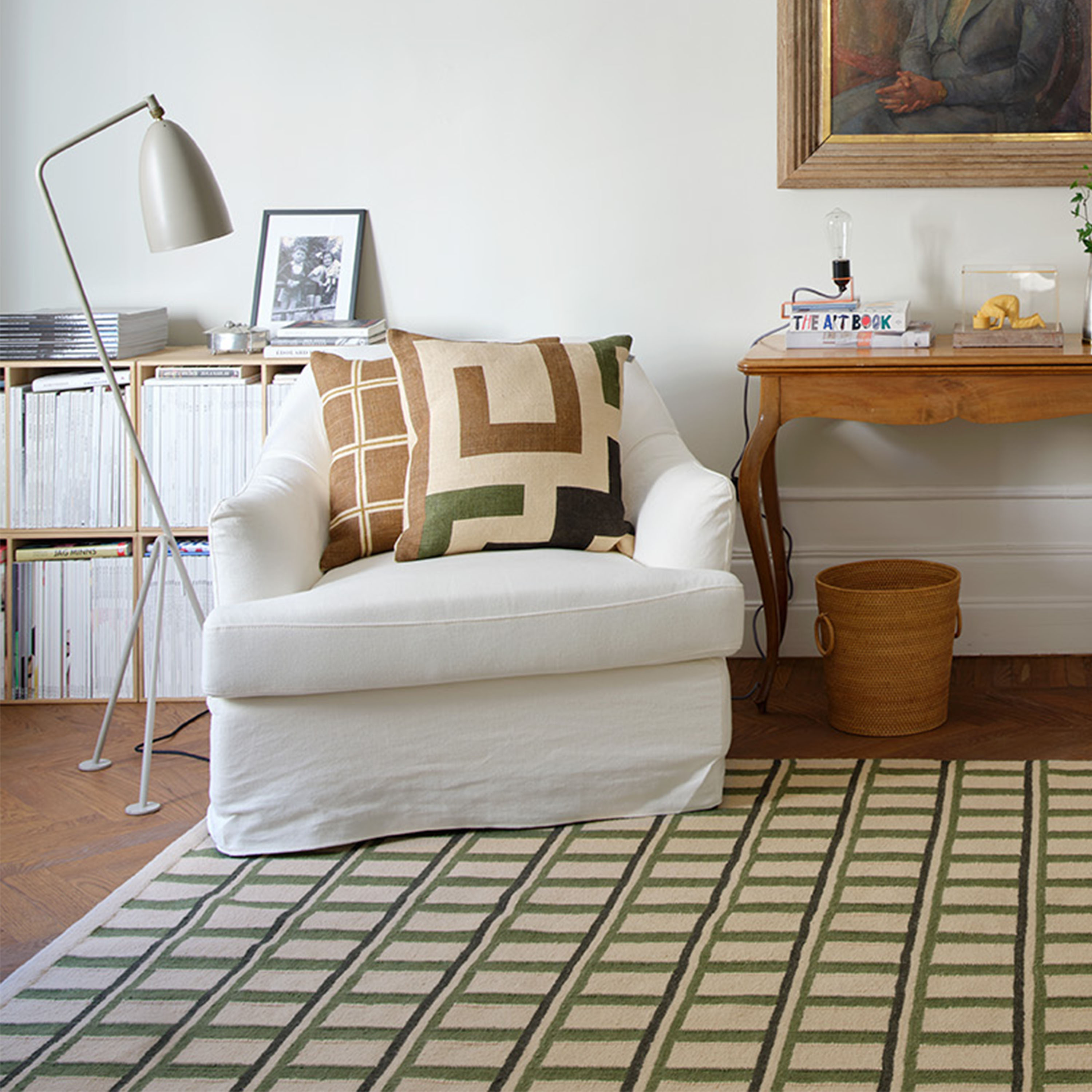 Chhatwal &amp; Jonsson Mysore Ullmattor Off White/Green/Dark Green 180x270