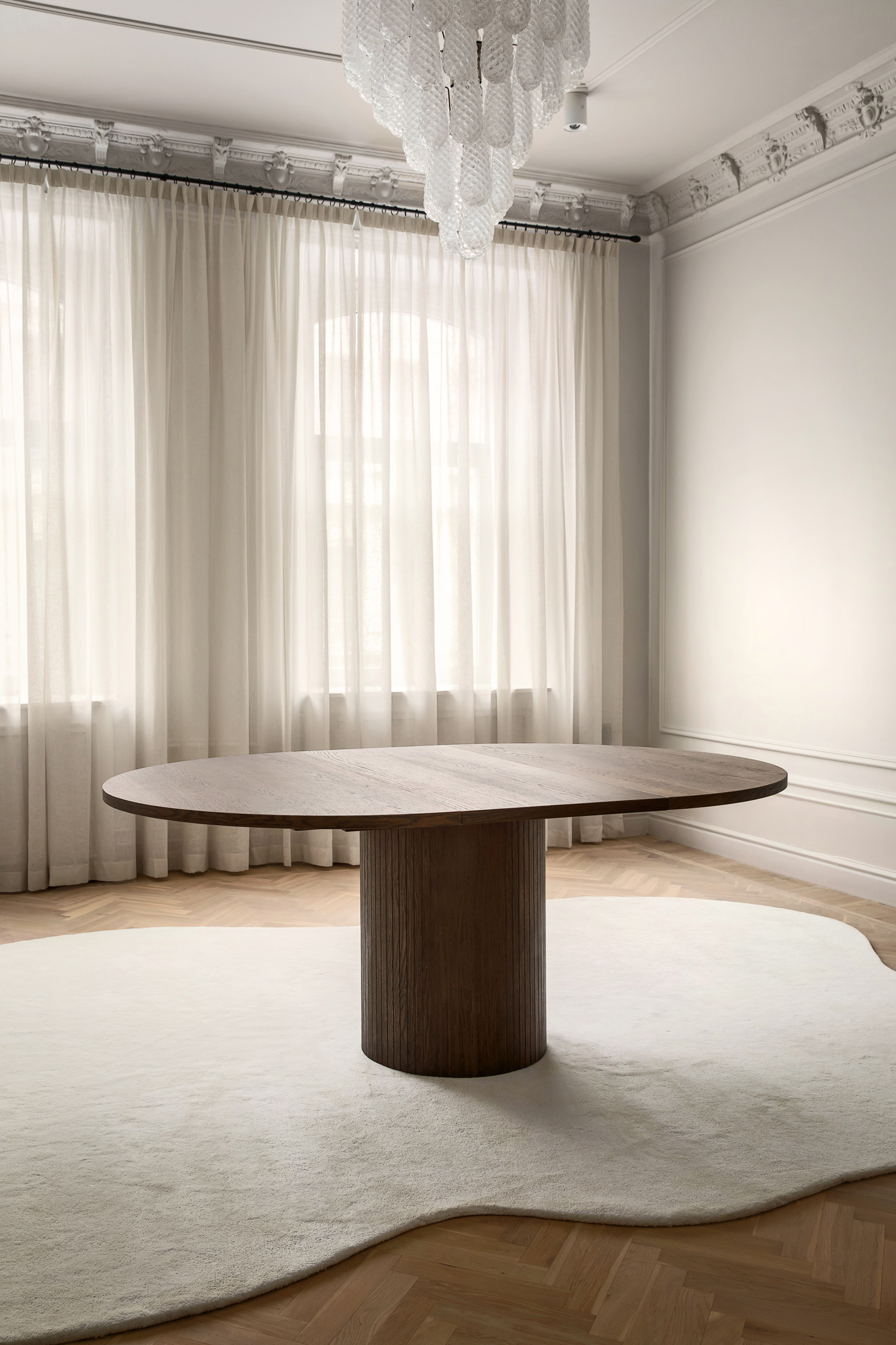 Sleepo Collection Bauer Matbord Brunbetsad Ø130+50