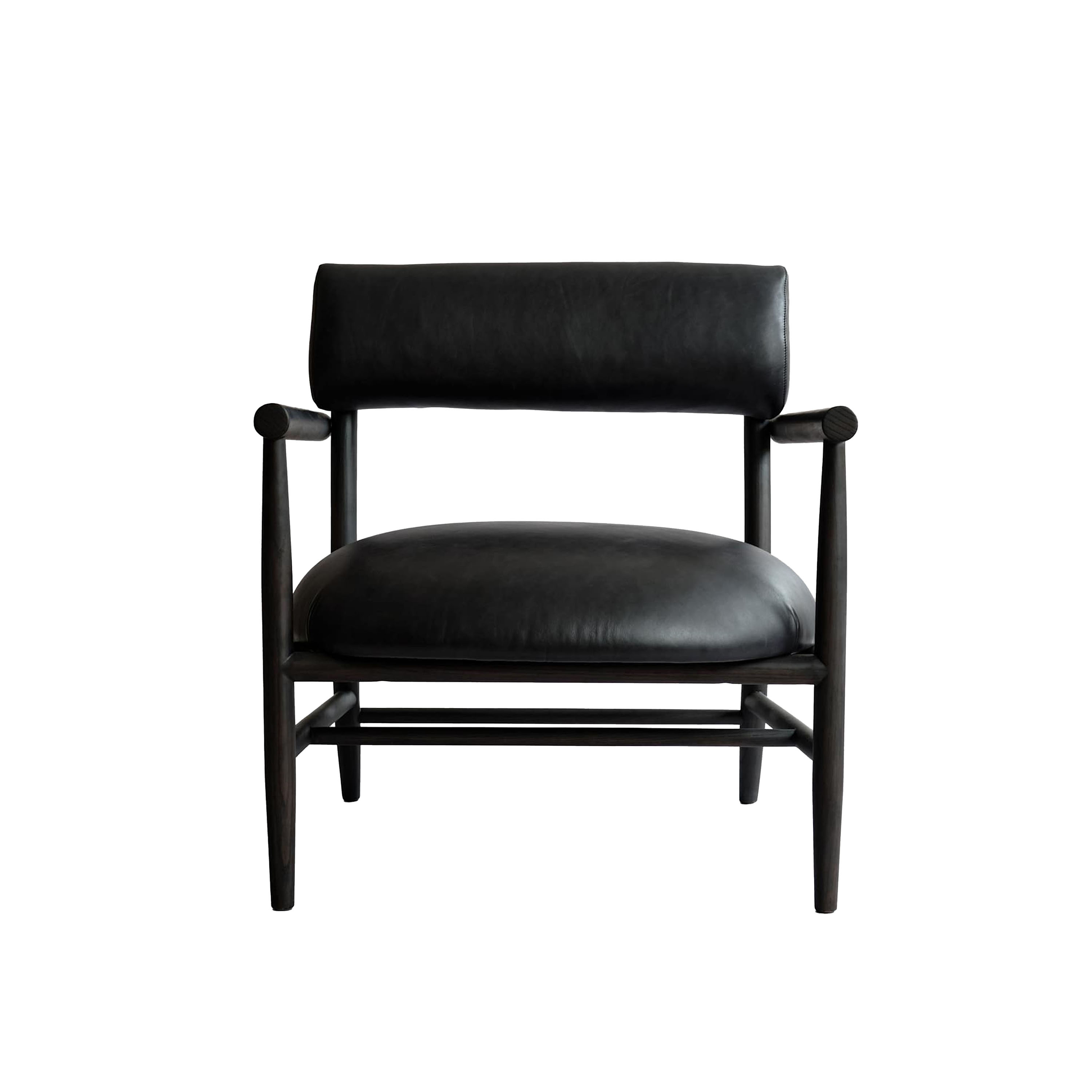 Nama Loungestol Aniline Leather Black