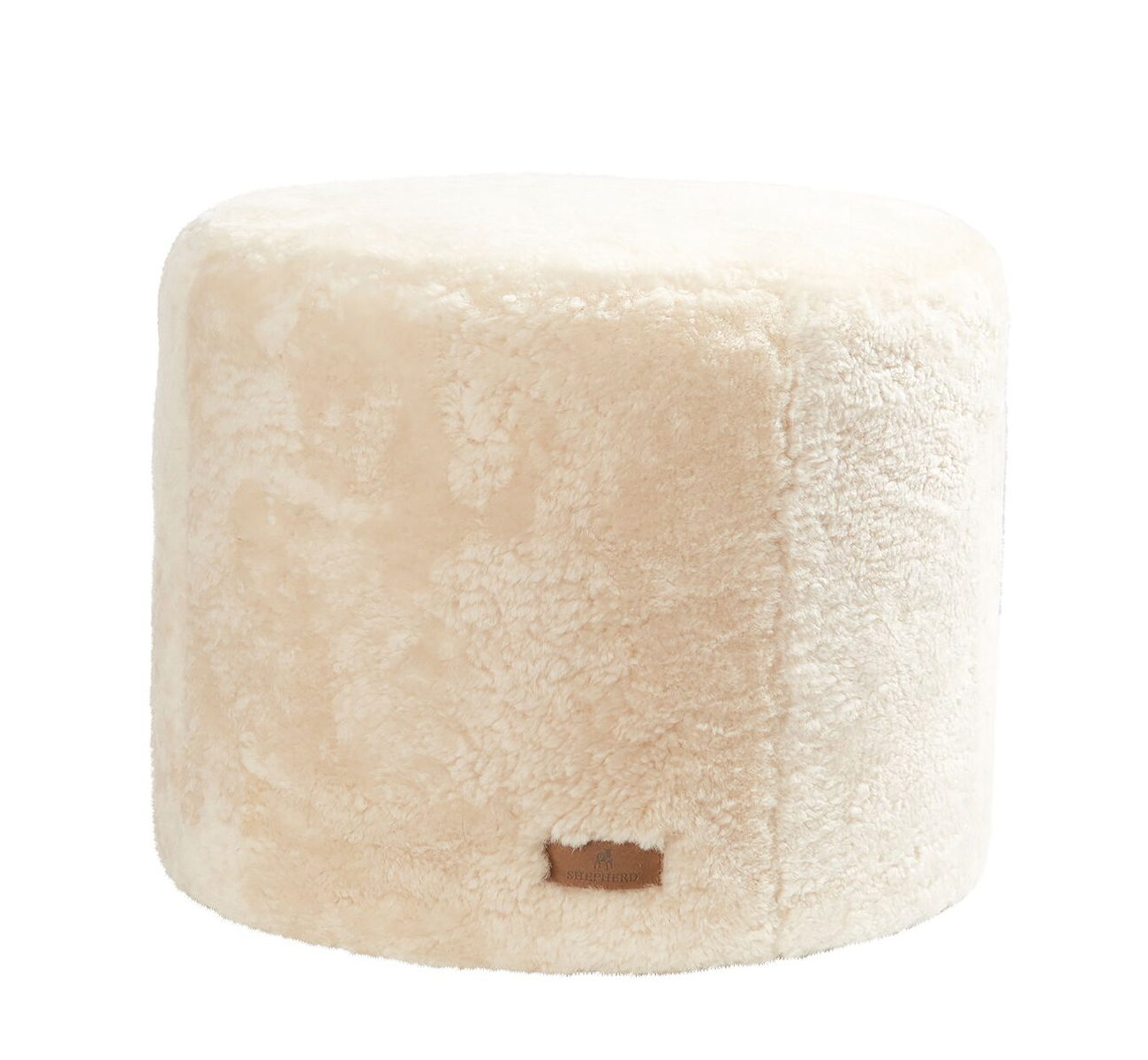 Frida Sittpuff Fårskinn Creme Ø50