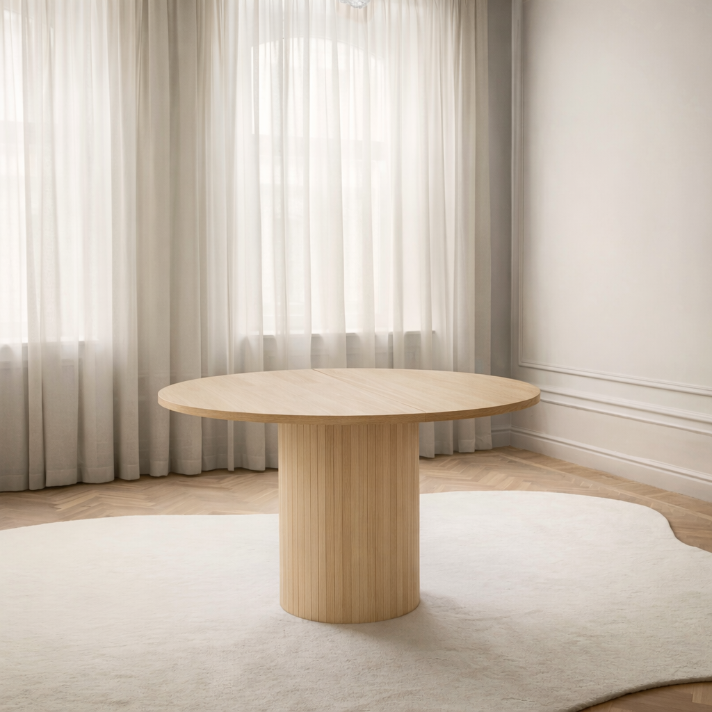 Sleepo Collection Bauer Matbord Oljad Ek Ø130+50