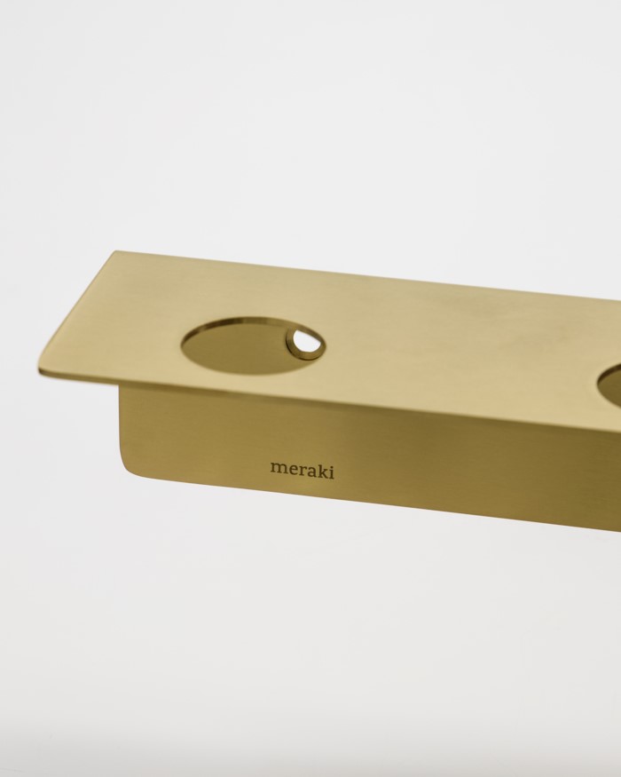 Meraki Väggfäste med Krokar Mässing 50cm