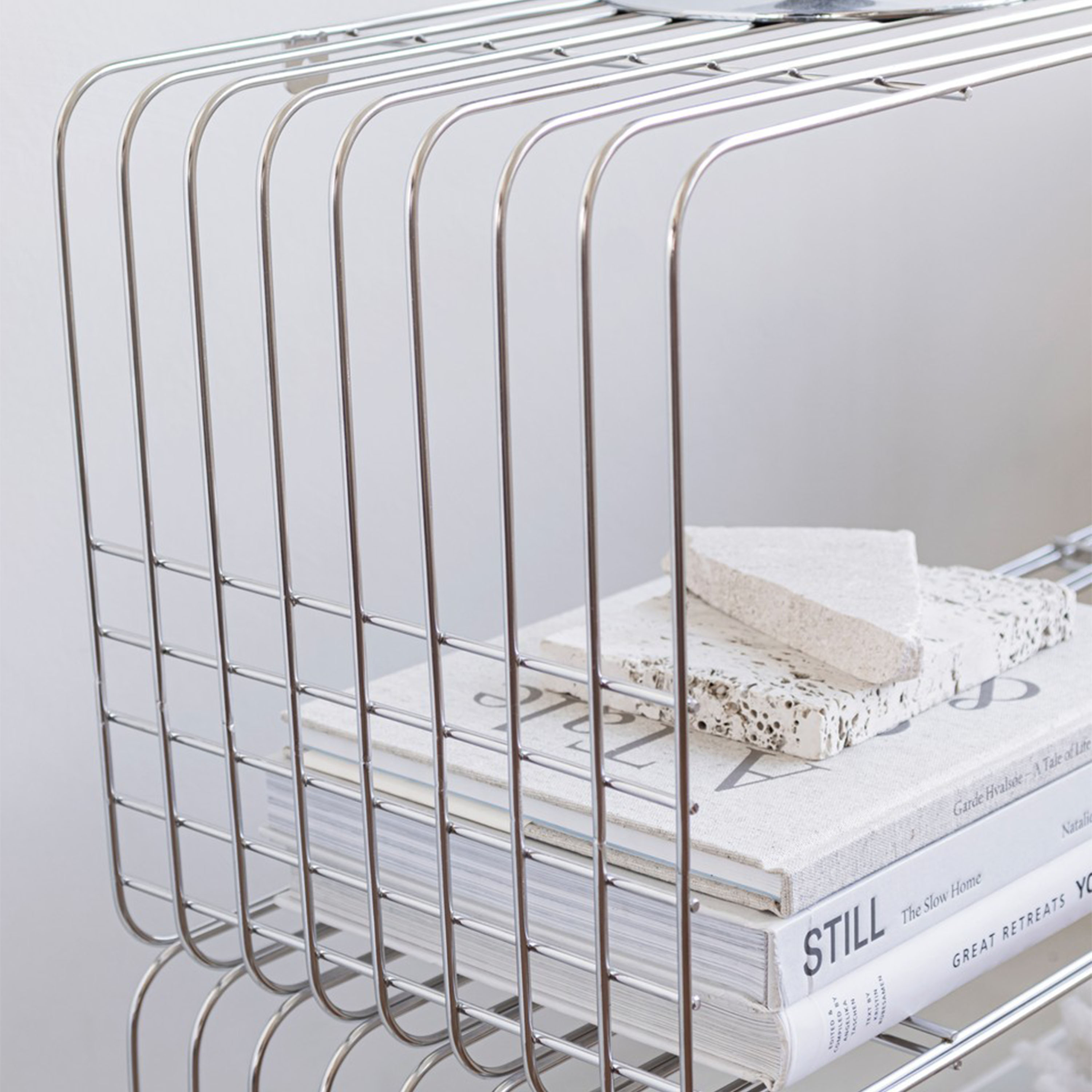 Mette Ditmer Wire Hylle Krom 70x31