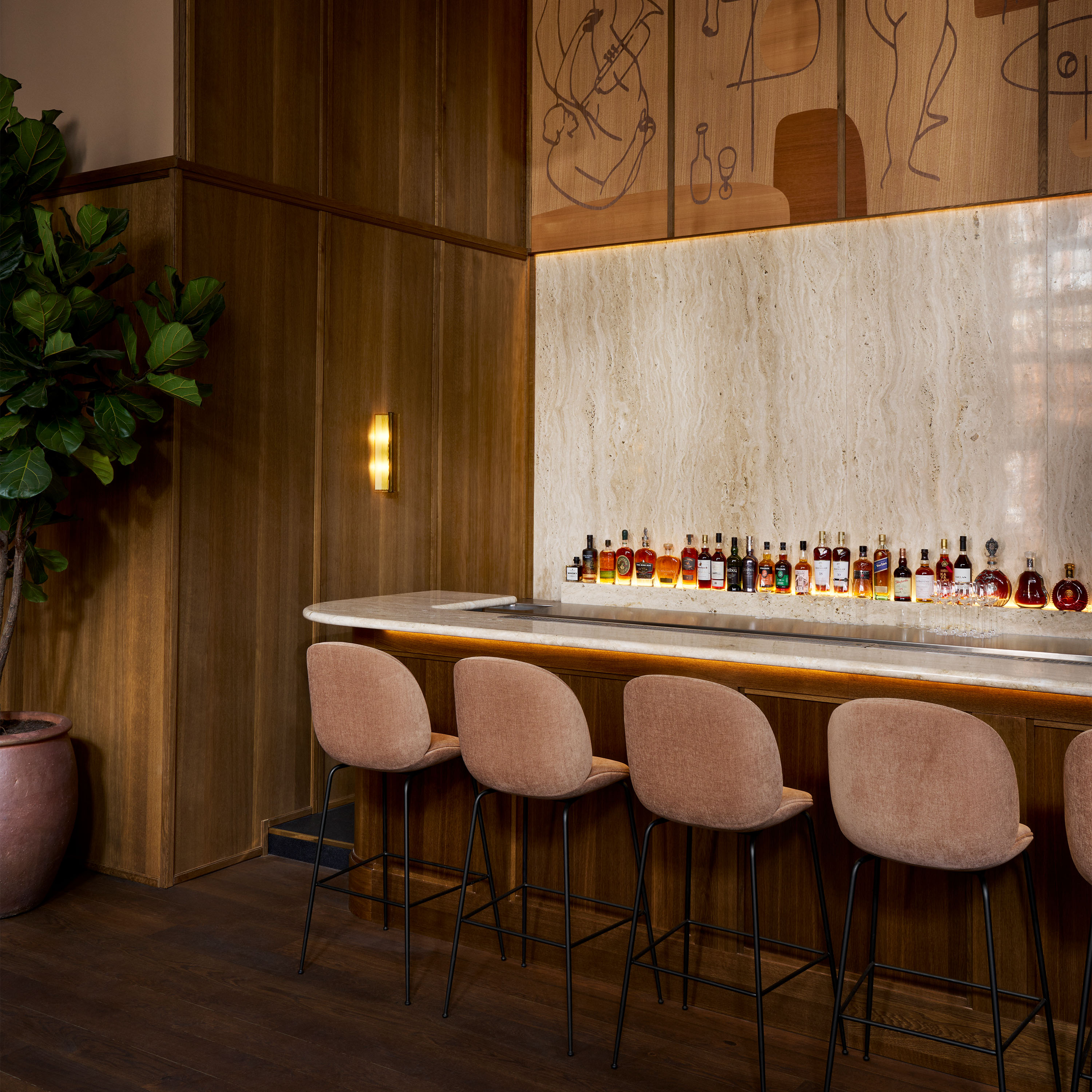 LYFA Ryff Vägglampa Bronze