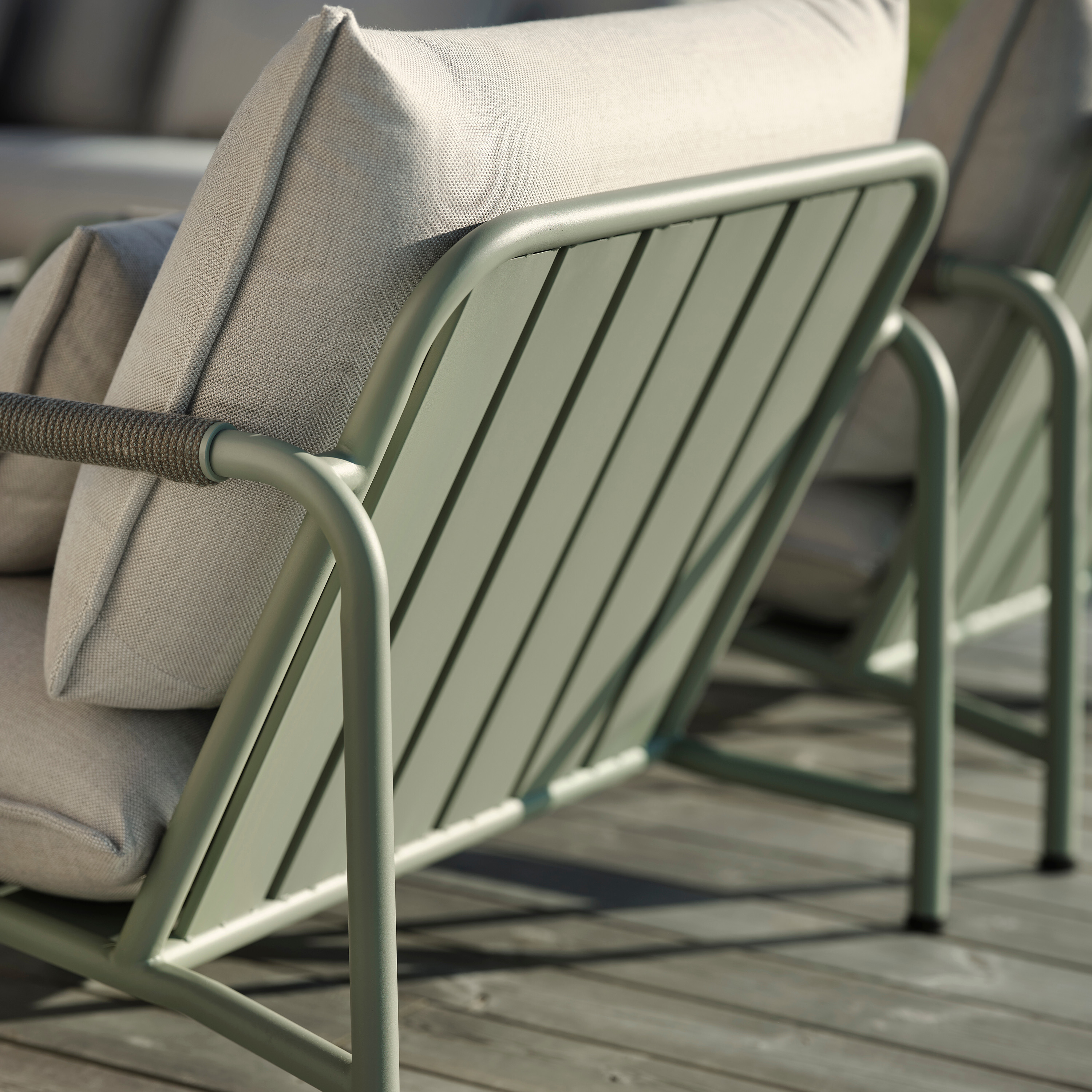 Brafab Lerberget Loungesstol Dusty Green/ash