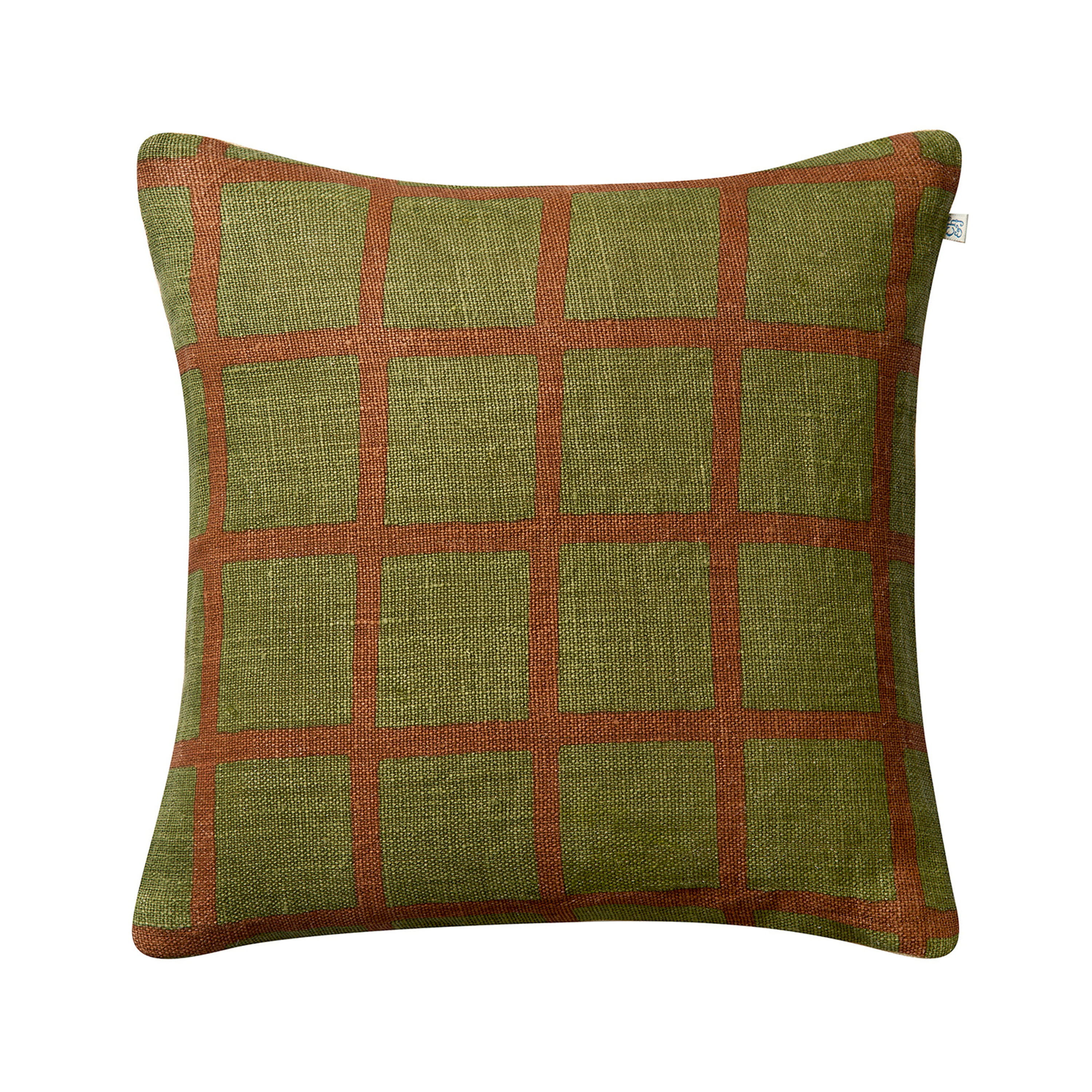 Chhatwal & Jonsson - Mela Kuddfodral Cactus Green/Terracotta 50x50 - Grön
