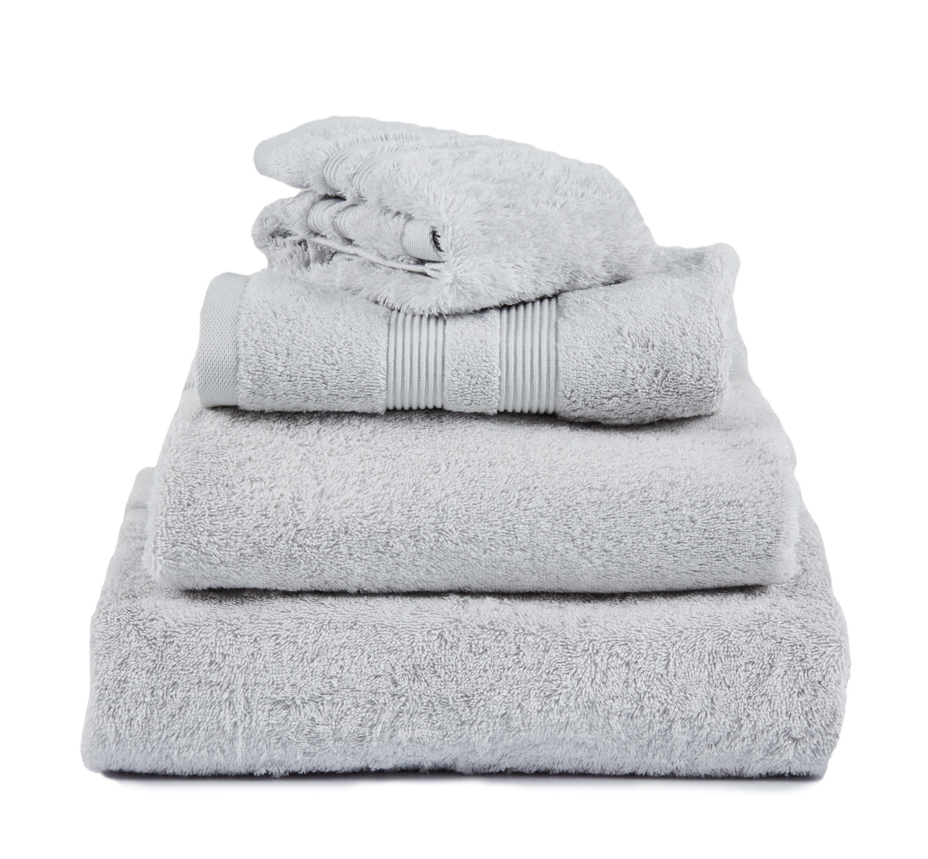 Mille Notti Fontana Håndkle Eko Lys Grå 100x150