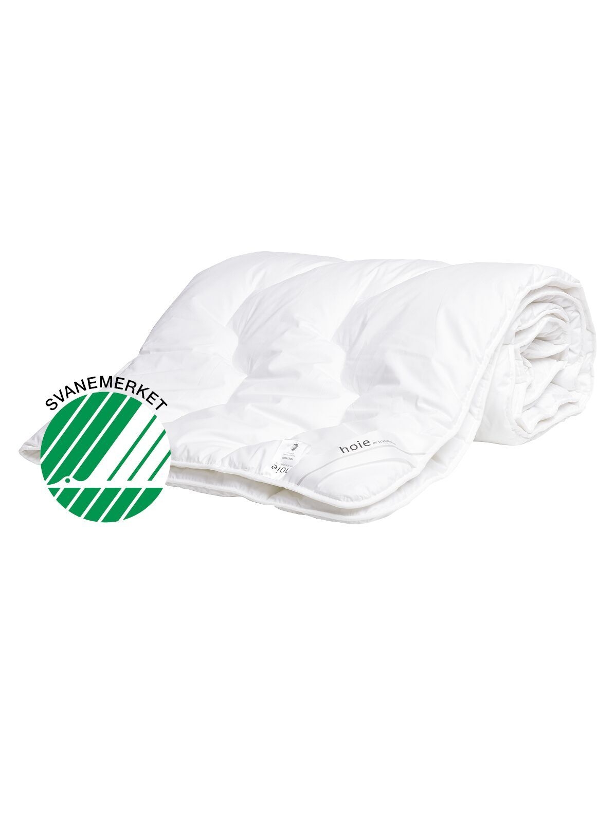 Høie - Enviro Nordic Faserdecke mit Umweltzeichen 800g Mittelgroß 150x210 - Weiß - Decken