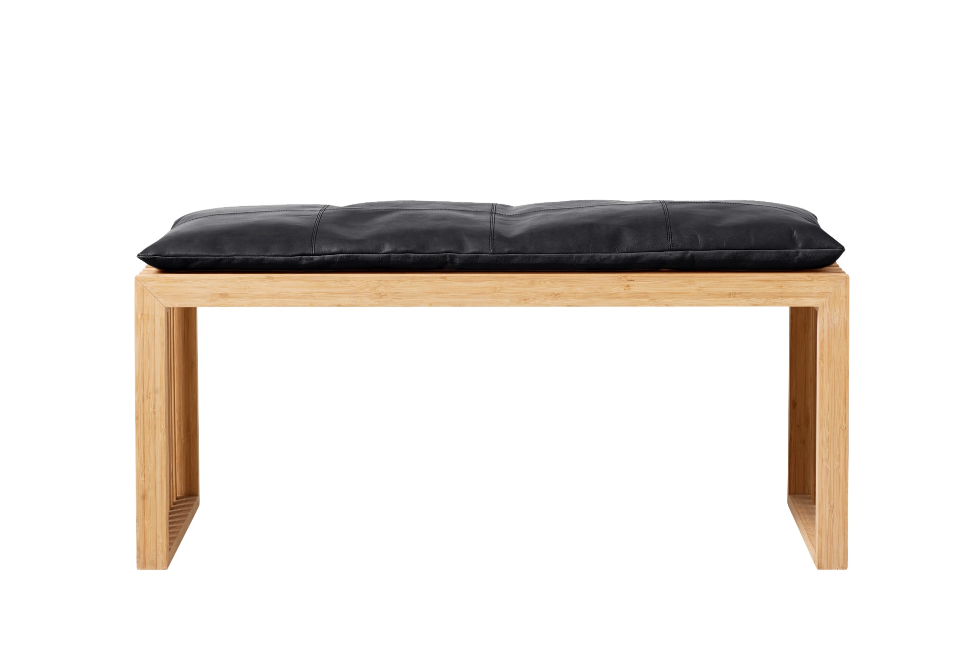 Cinas Rib Benk Bambus/Svart 104cm