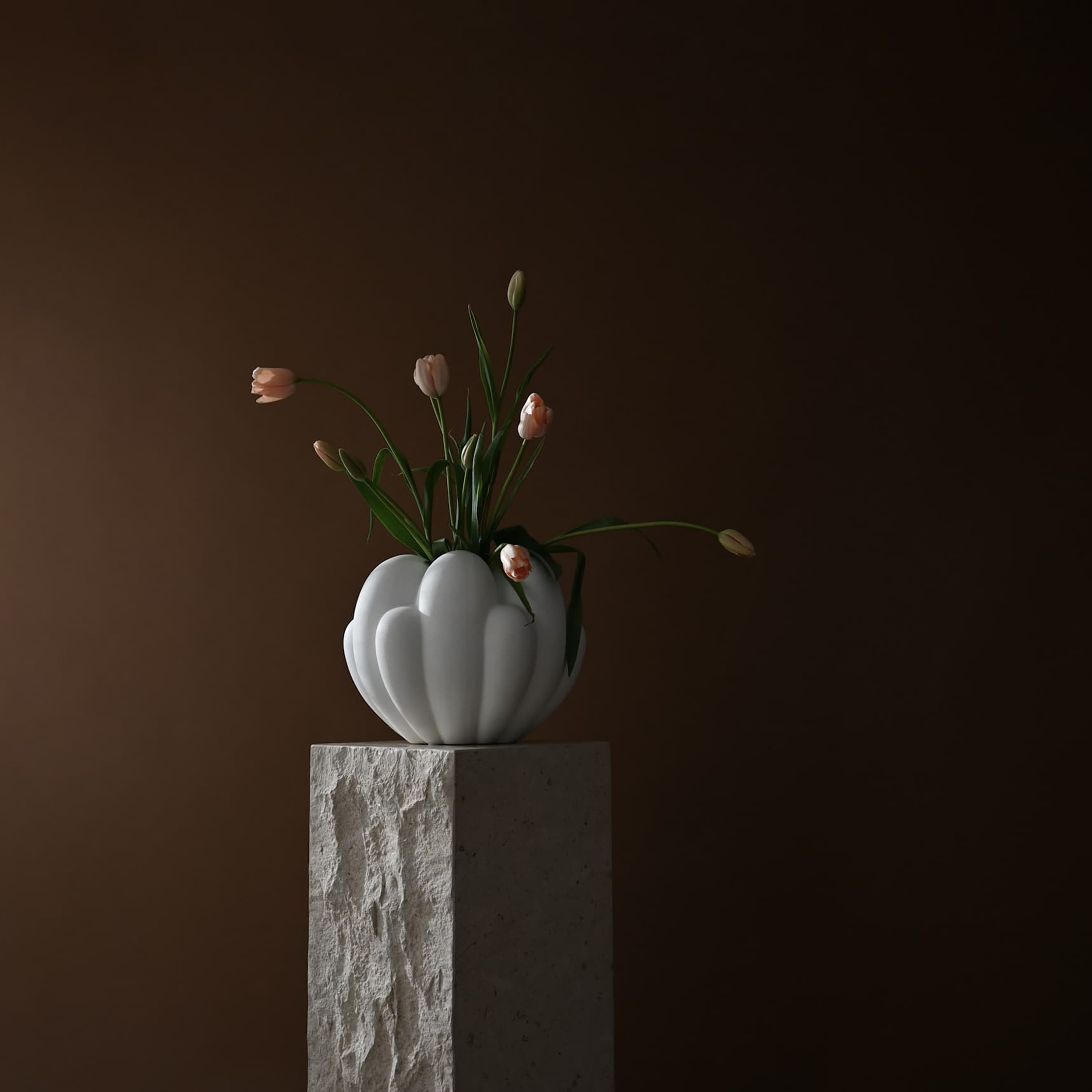 101 Copenhagen Bloom Vase Benhvitt Mini