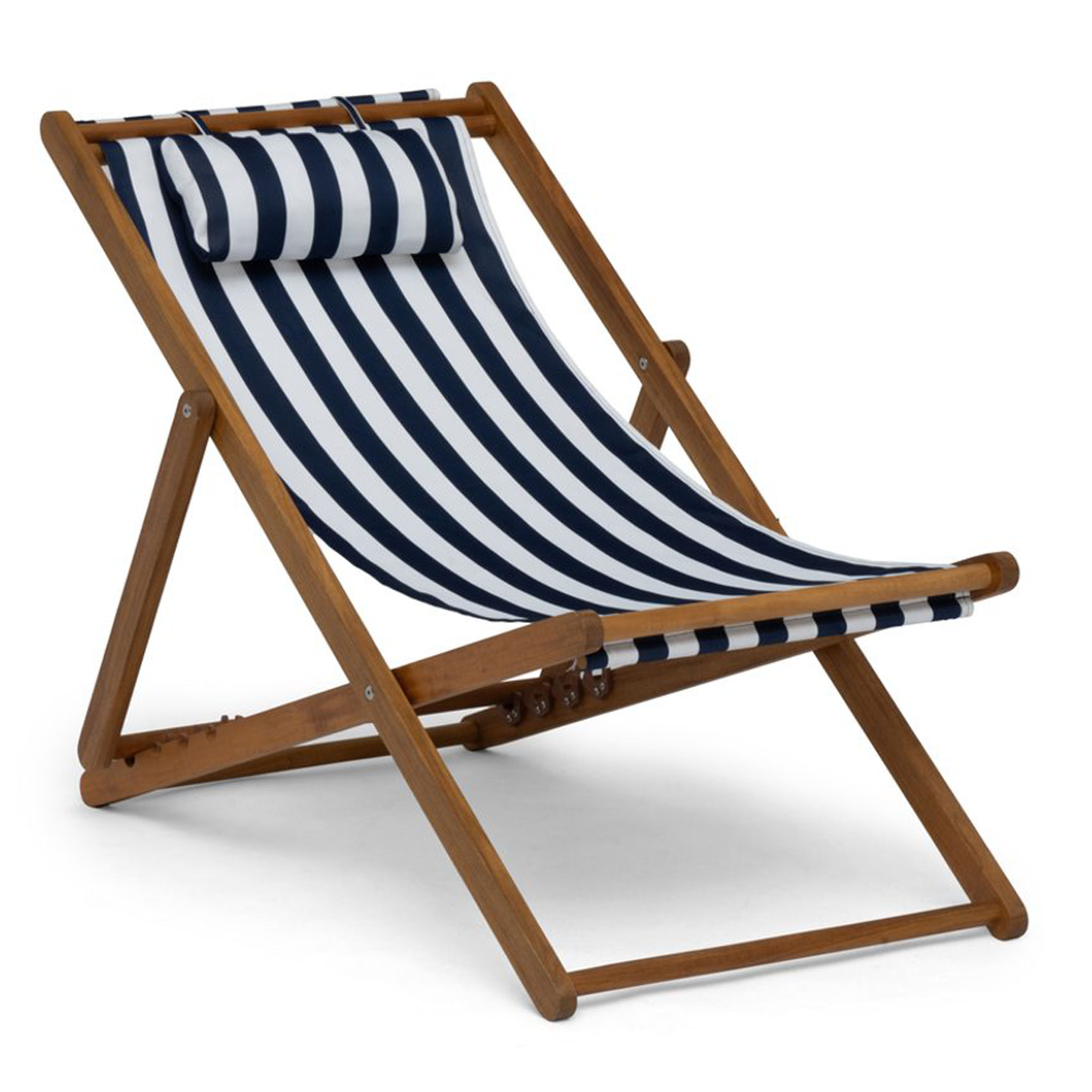 Skara Solstol Blå/Hvit 79cm