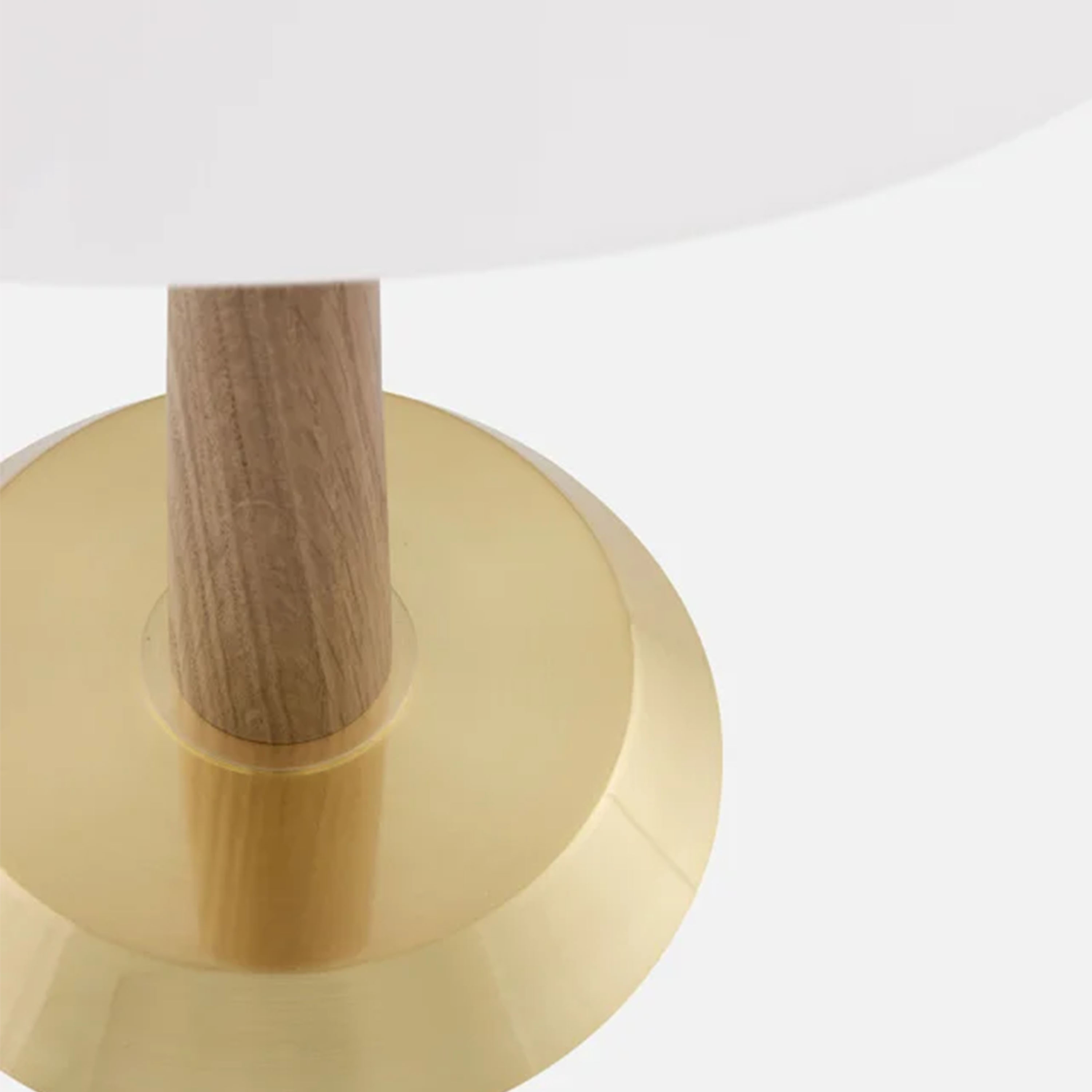 Globen Lighting Ligna Bordlampe Eik/Råmessing 39 cm