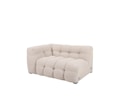 Billie 1.5-sits Soffmodul Vänster Armstöd Beige Bouclé 141cm