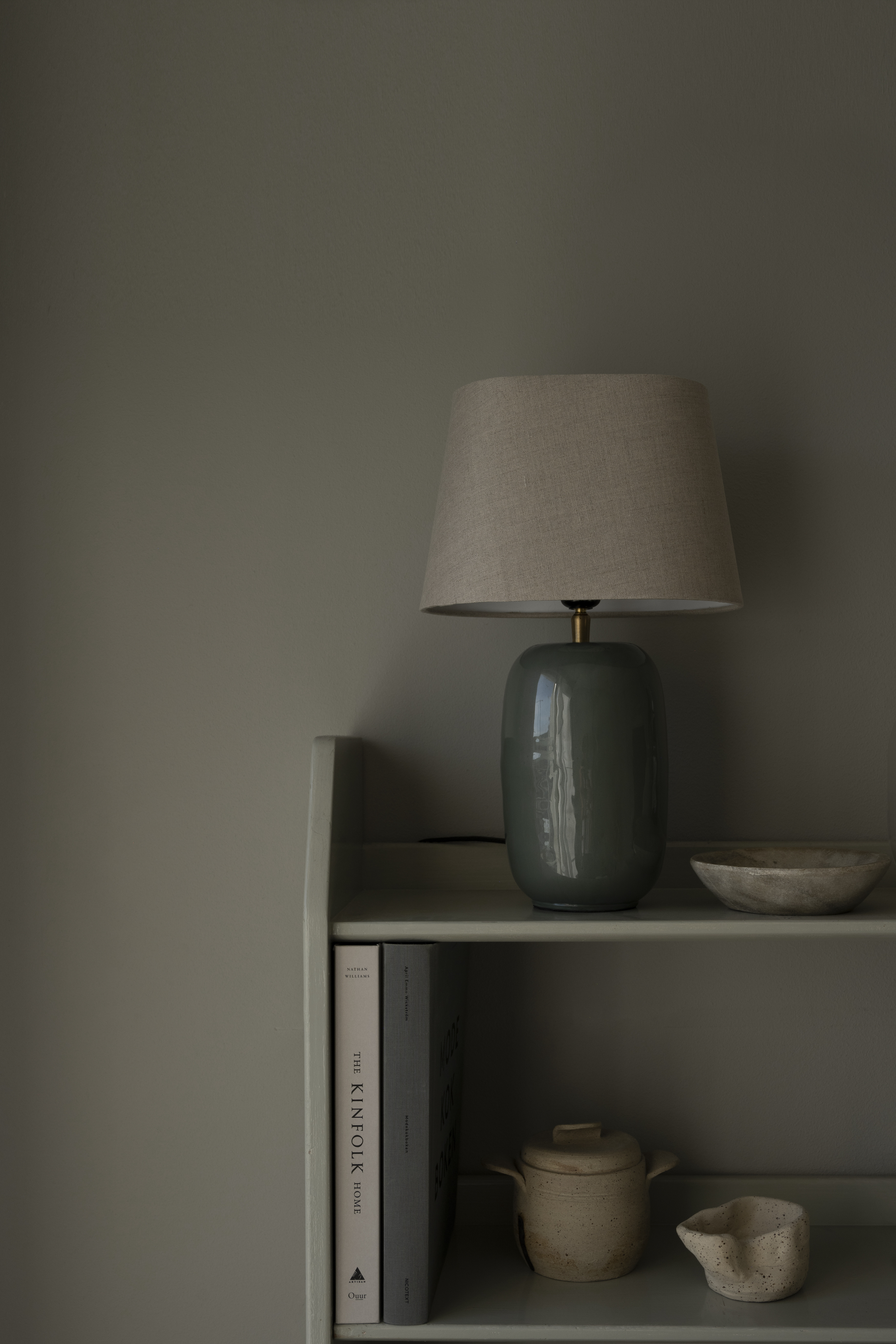 Watt &amp; Veke Emily Lampfot Dusty Green 28.5cm