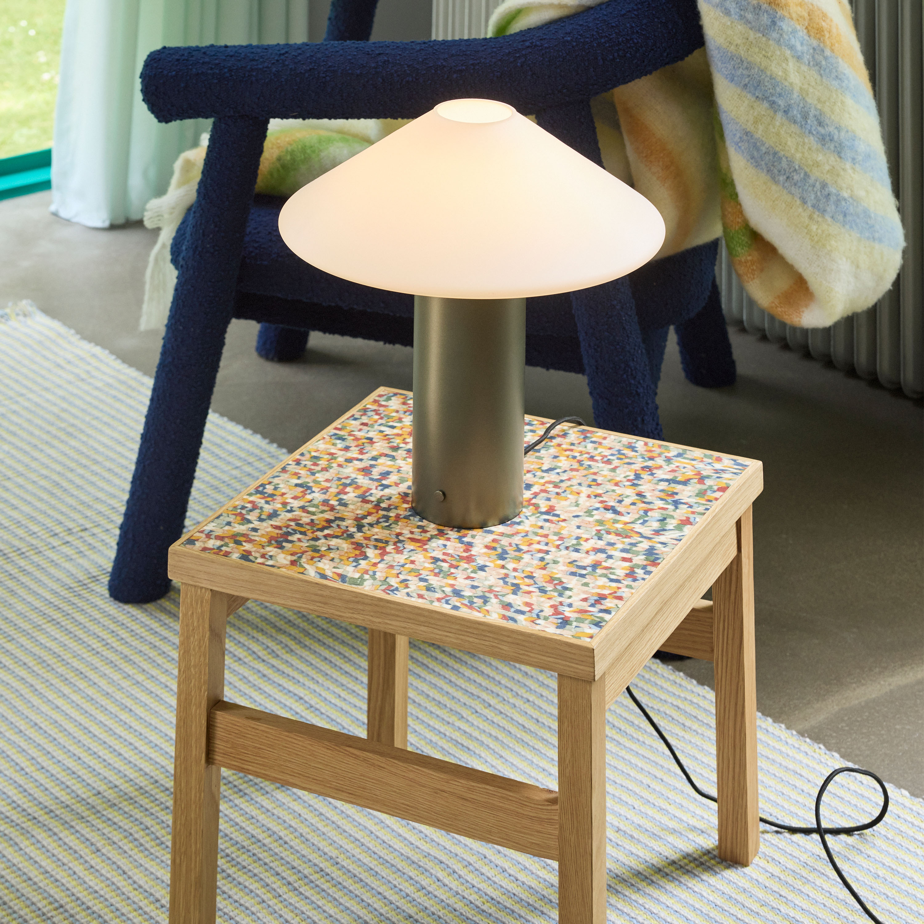 Hübsch Confetti Sidebord Multicolour 40x38