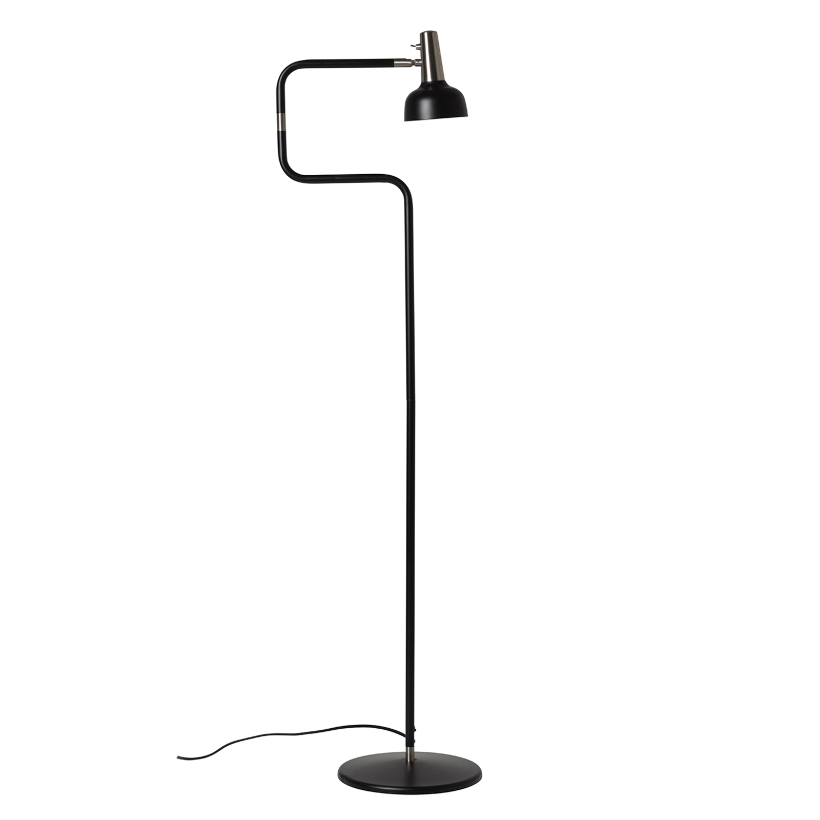 Ray Golvlampa Svart/Nickel