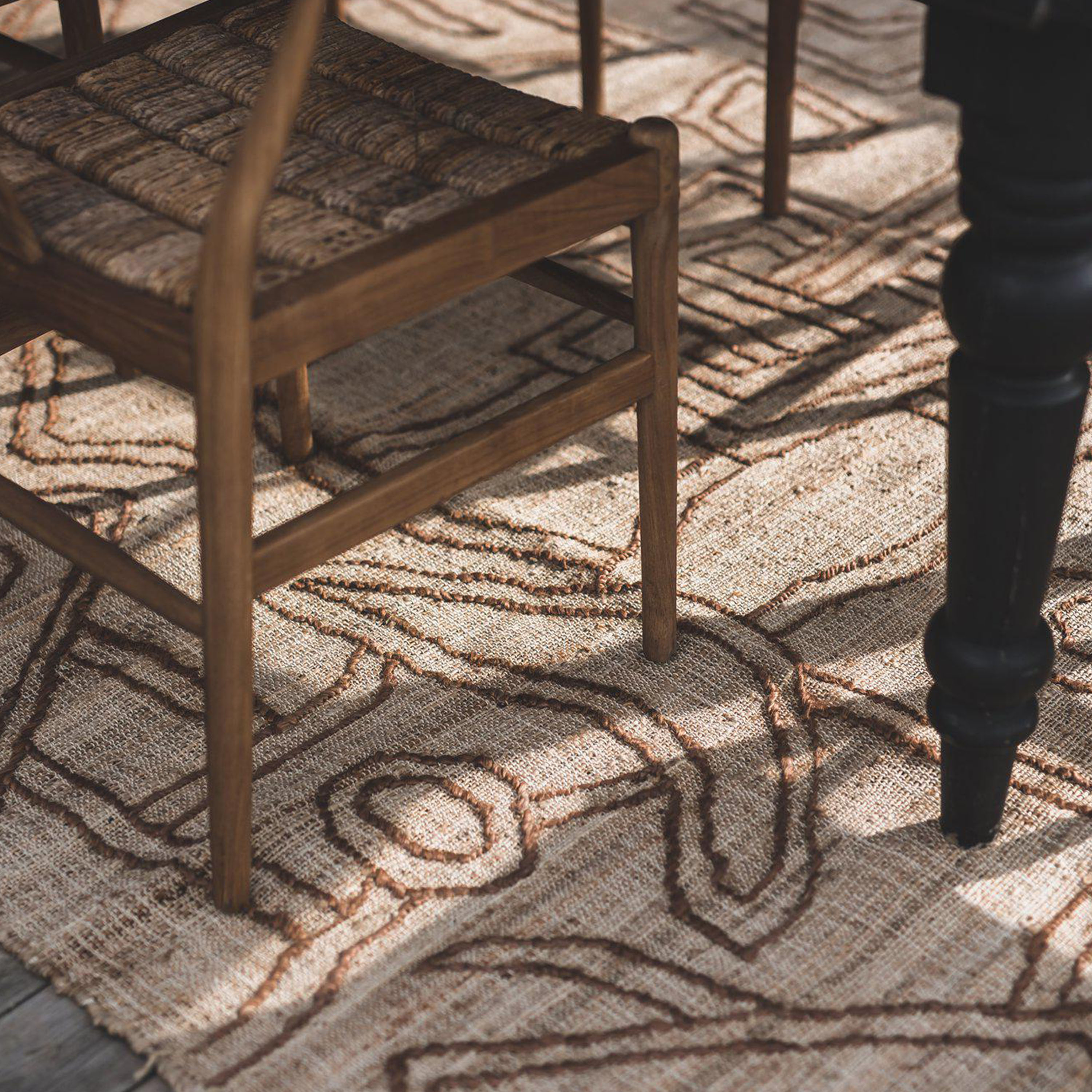 Jakobsdals Kiana Jutematta Beige/Brun 200x300