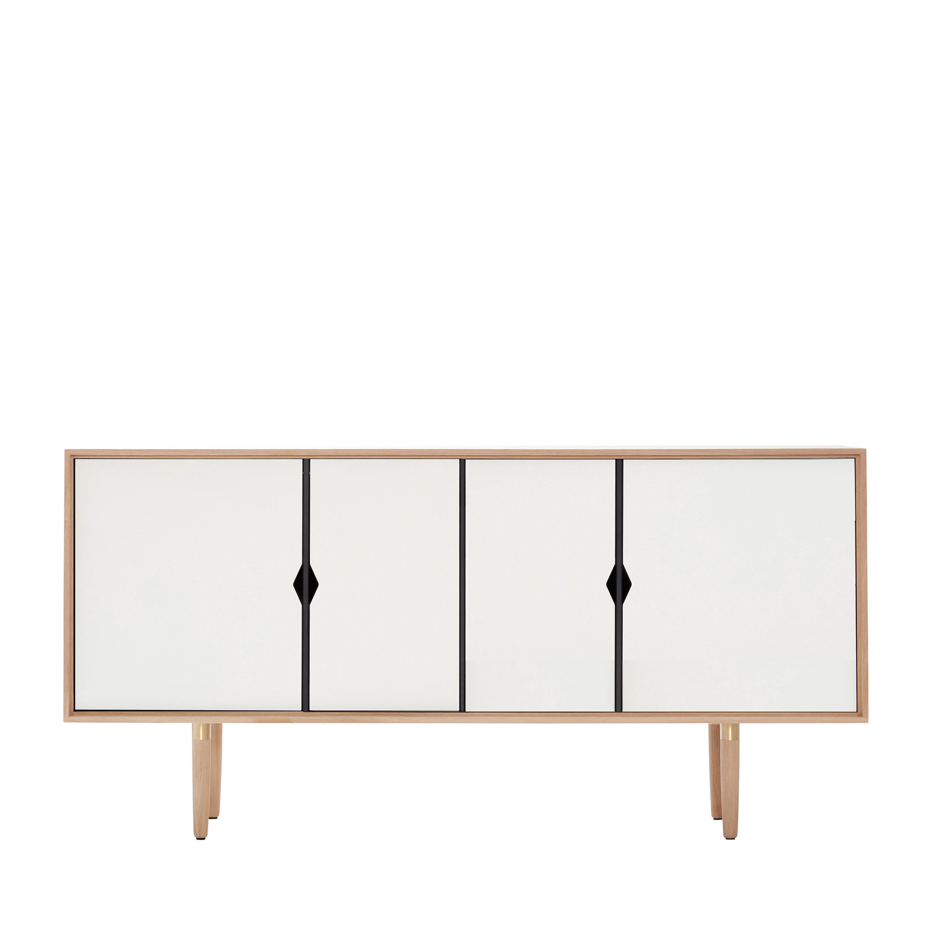 S7 Sideboard Såpad Ek/Vit 163x80