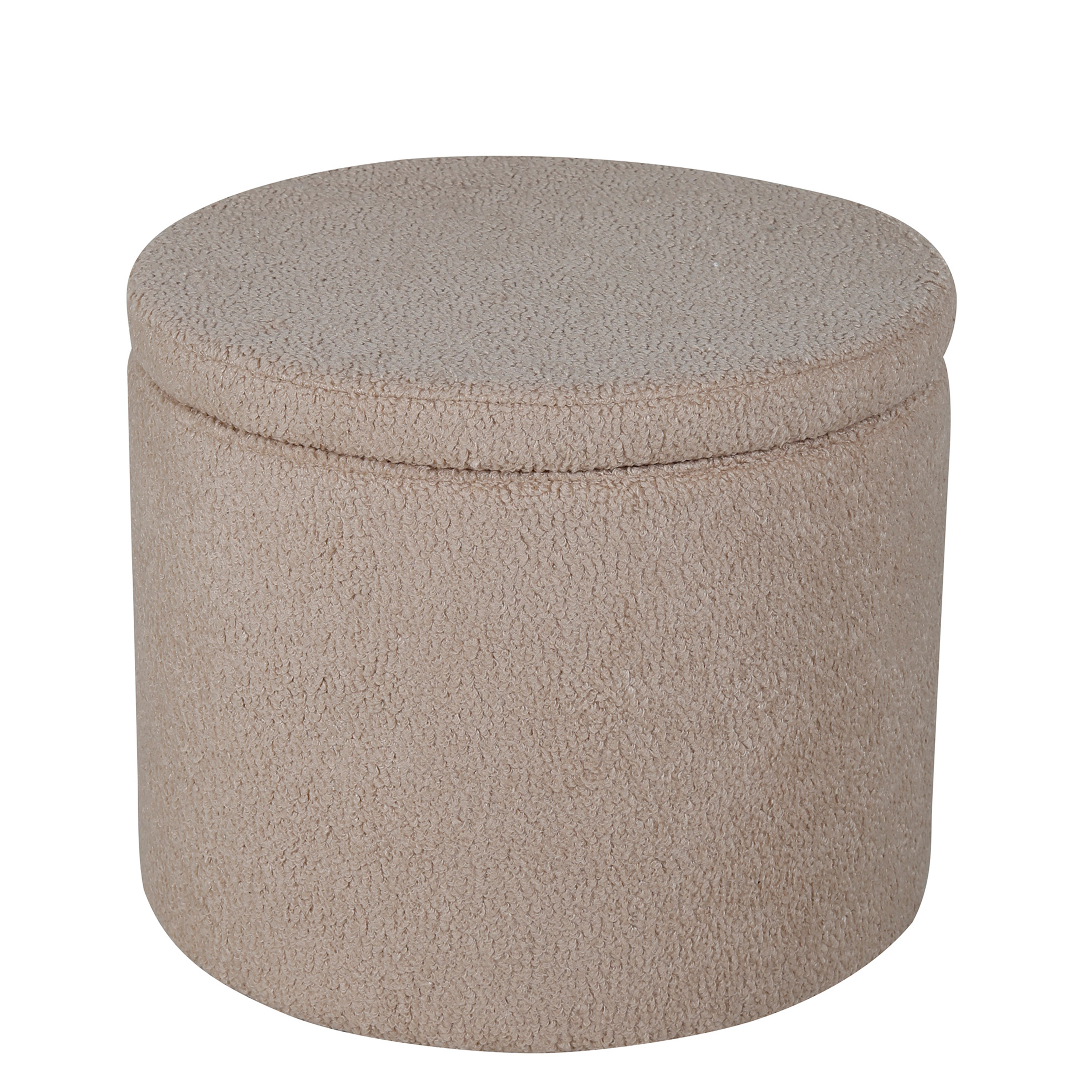 Dunken Sittpuff Förvaring Teddy Beige