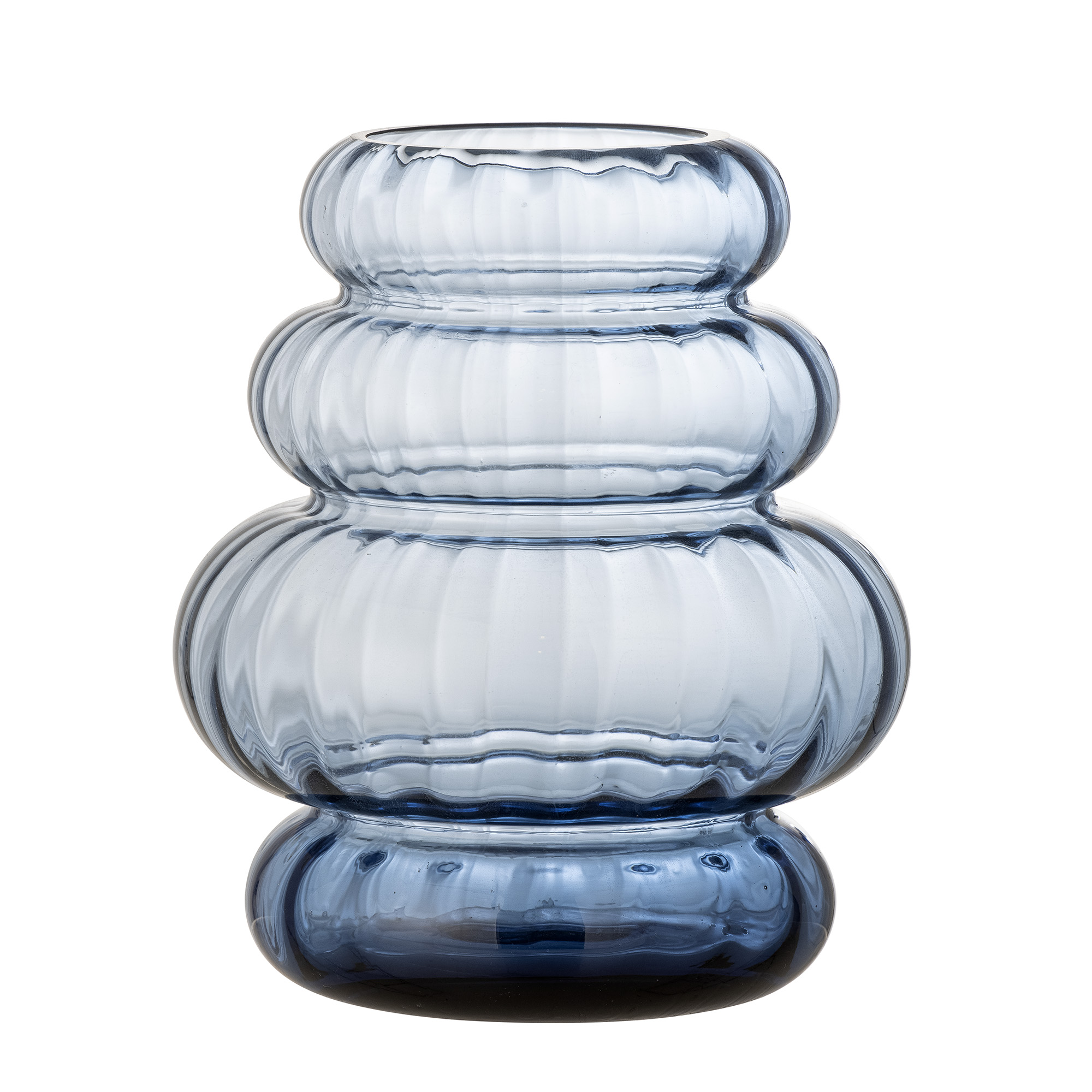 Bloomingville - Bing Vase Blau 21cm