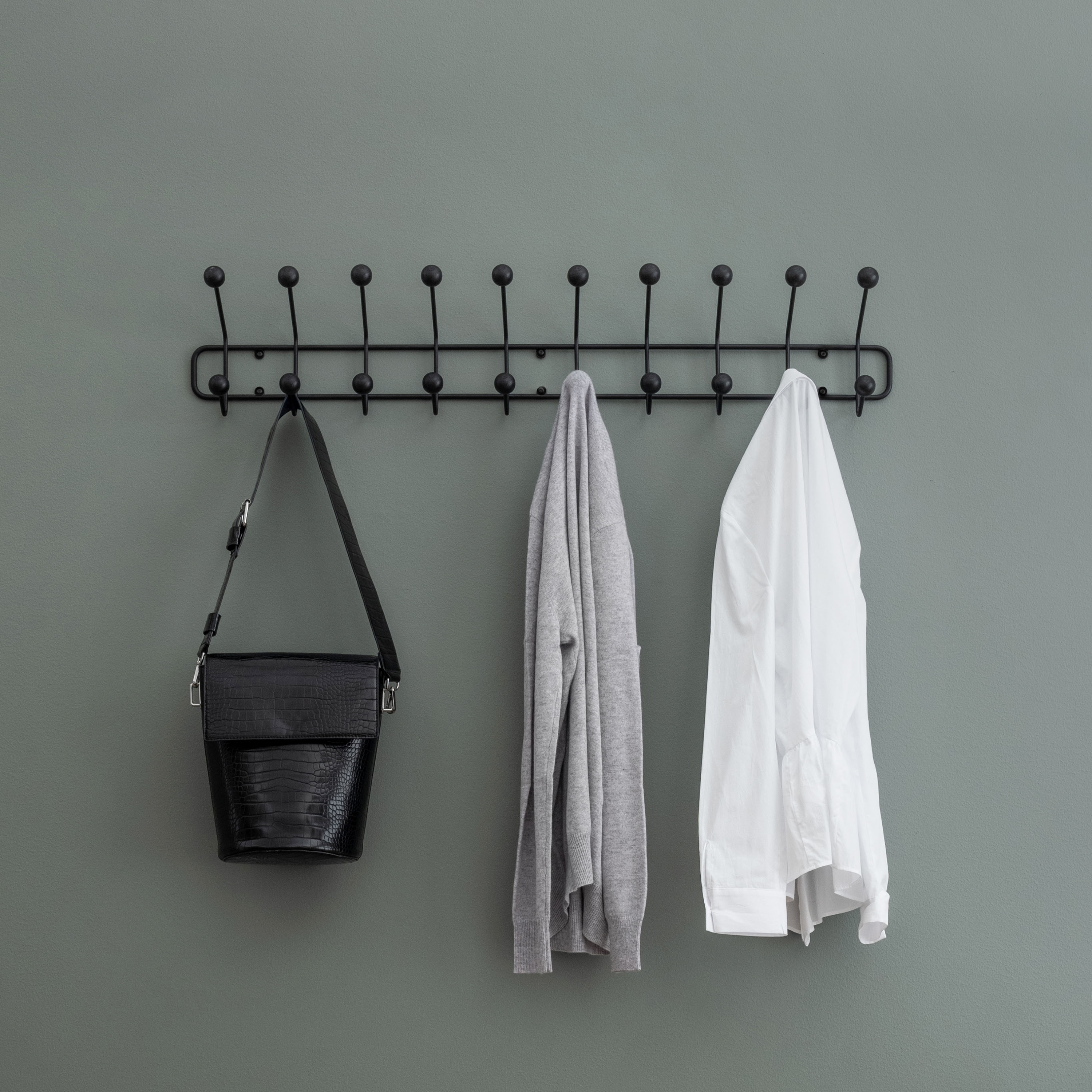 Maze Bill Horizontale Garderobenleiste Schwarz 102cm