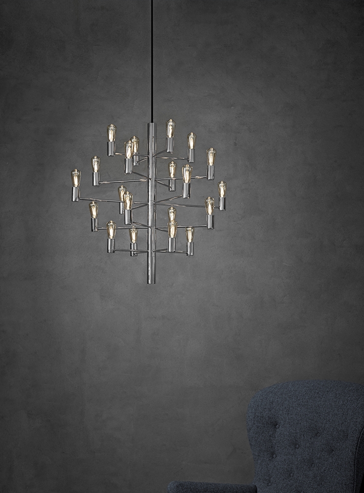 Herstal Manola 20 LED Kattovalaisin Kromi