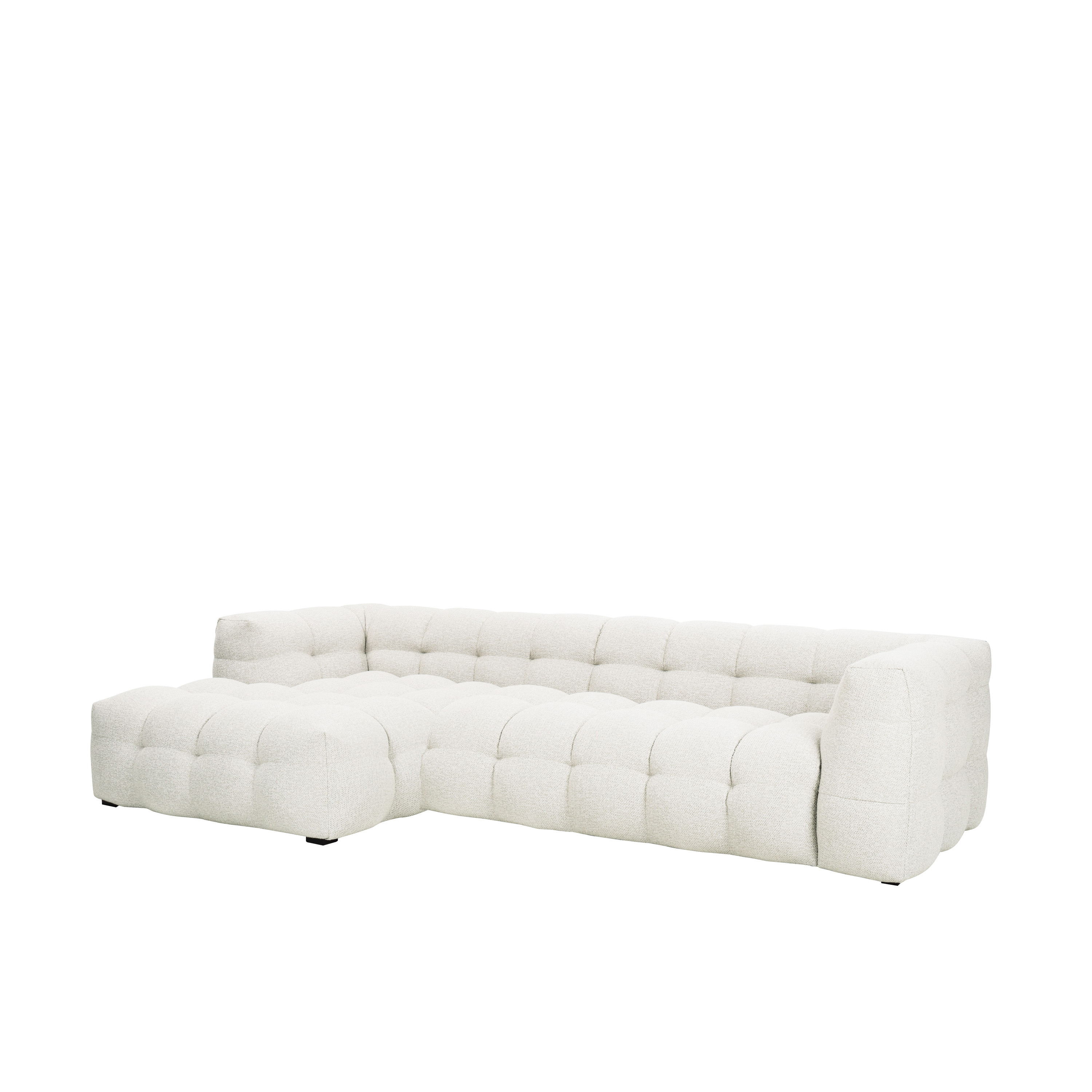 Billie Divansoffa Vänster Ivory Bouclé