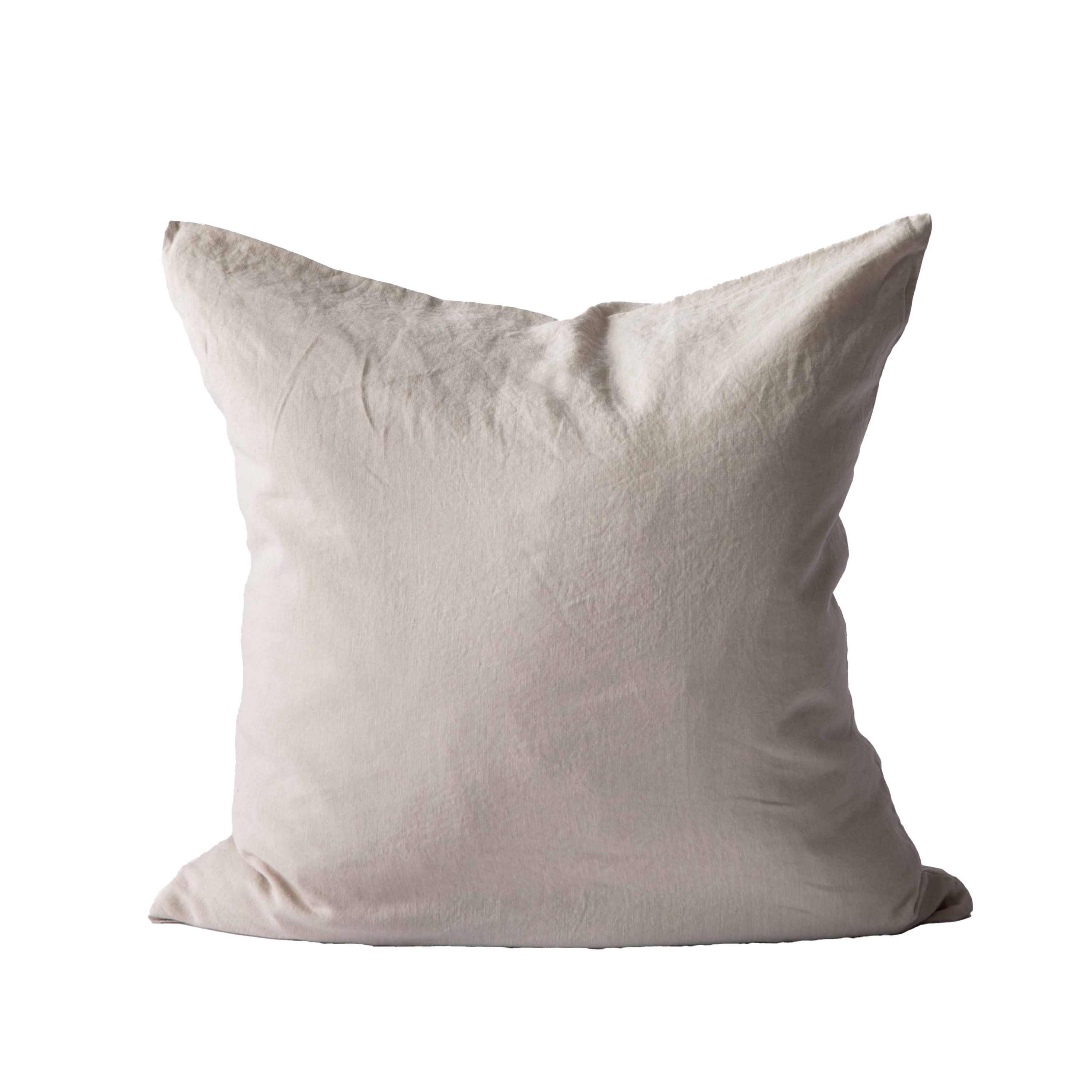 Kuddfodral/Örngott Linne Warm Grey 65x65