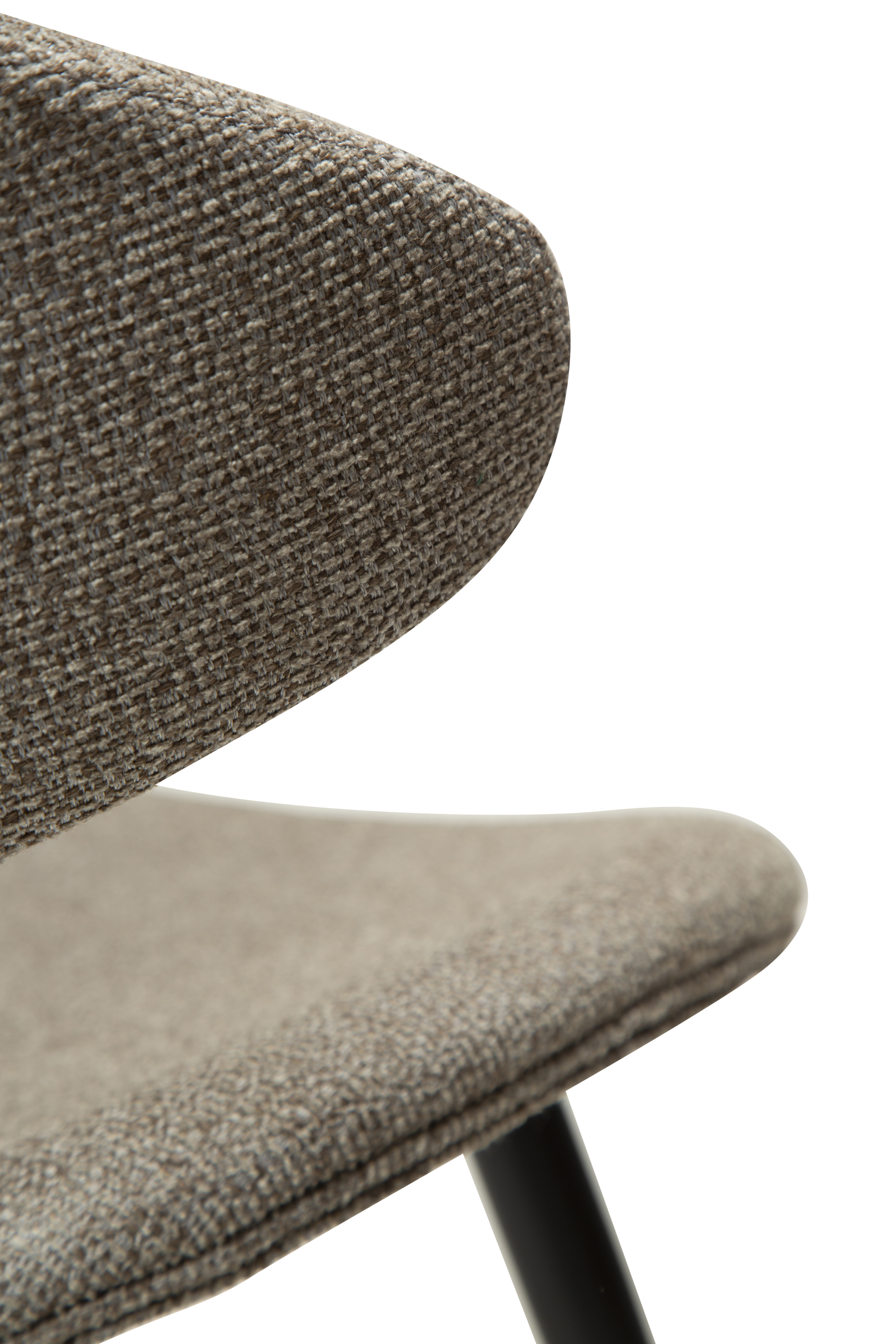 Dan Form Napoleon Matstol Boucle Beige/Svart