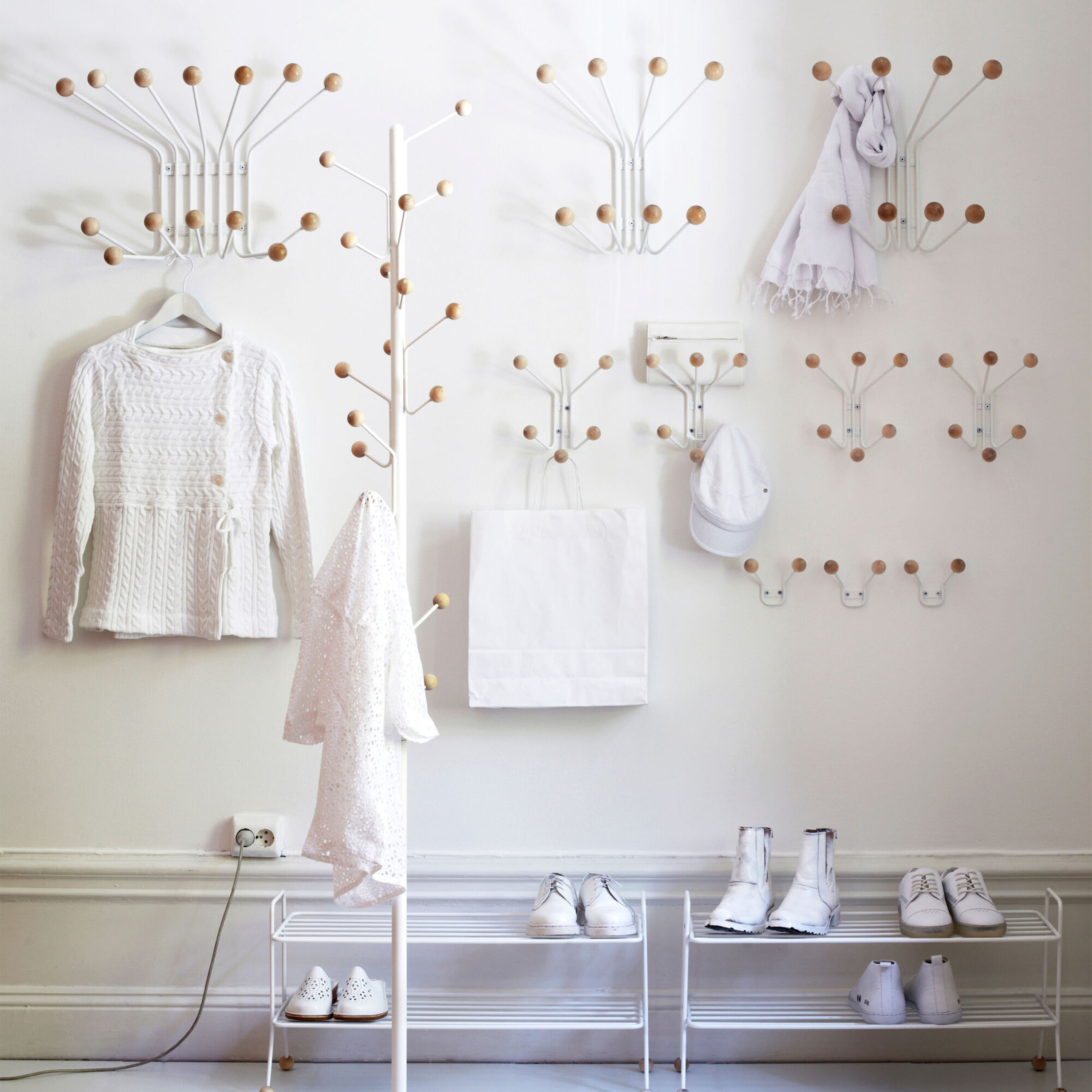 Maze Bill Klädhängare White Large