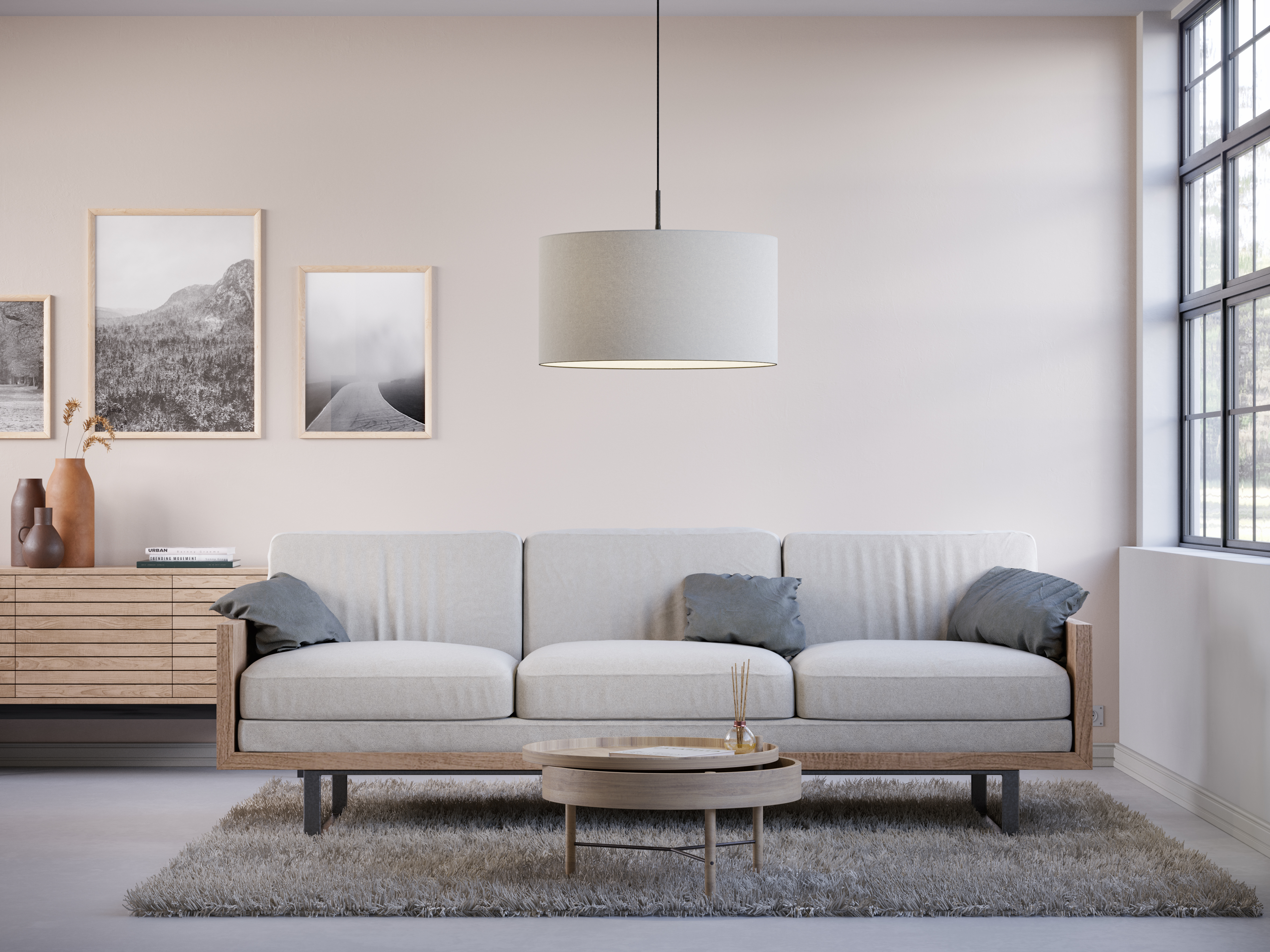 Belid Soft Riippuvalaisin Villaa Valkoinen 57 cm