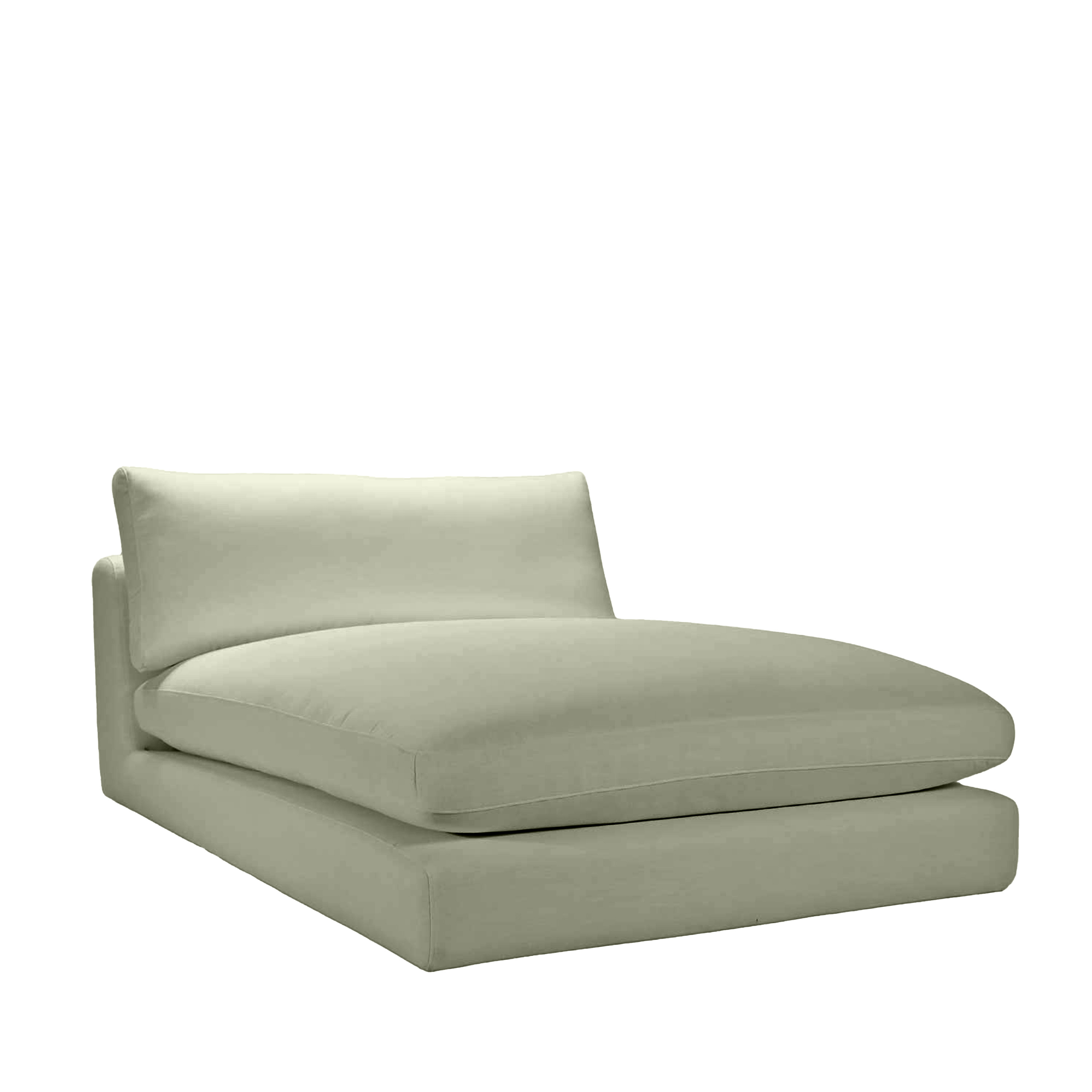 Capri 1,5-Sitzer-Chaiselongue-Modul Green 120x184