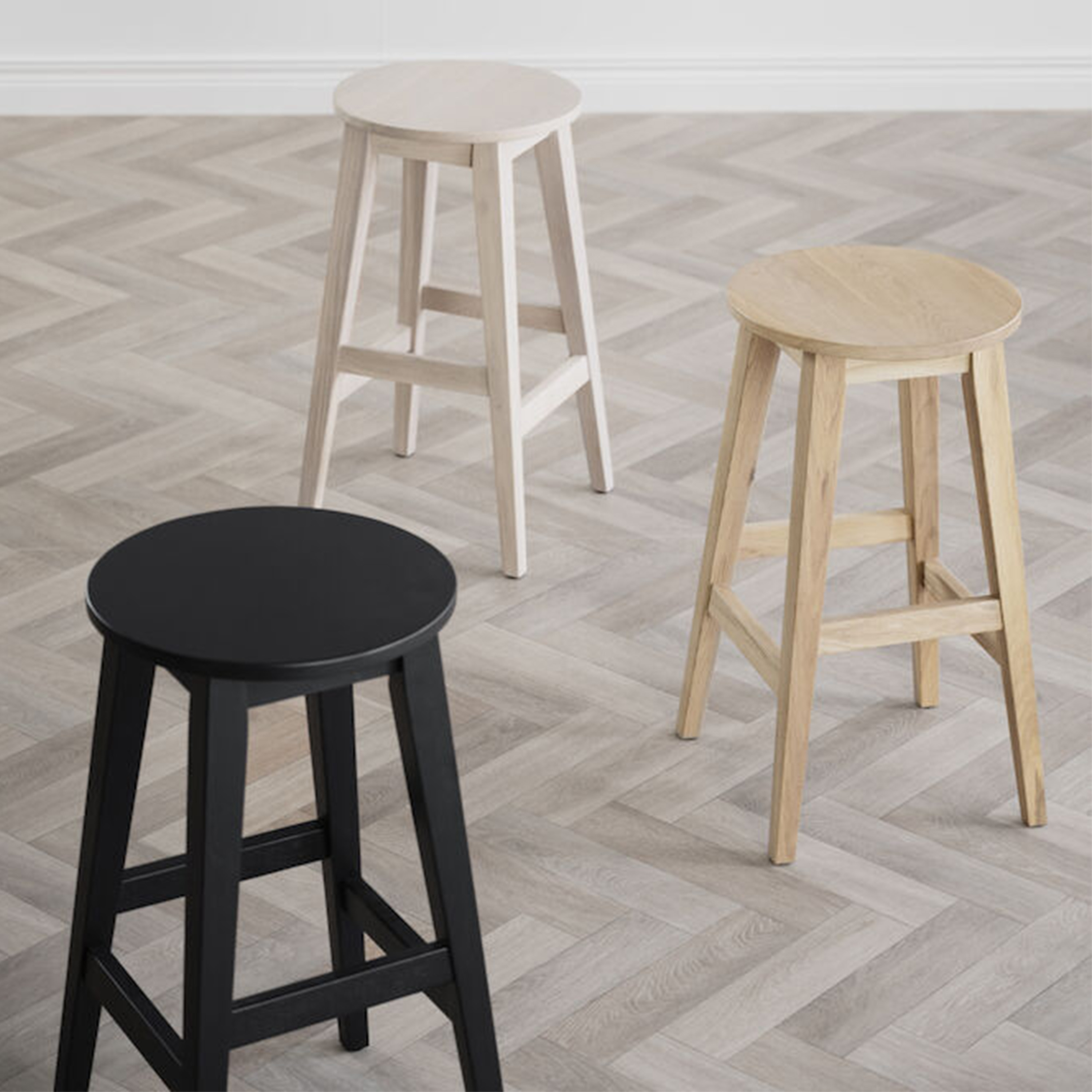 Rowico Home Austin Barstol Svartlackad Ek