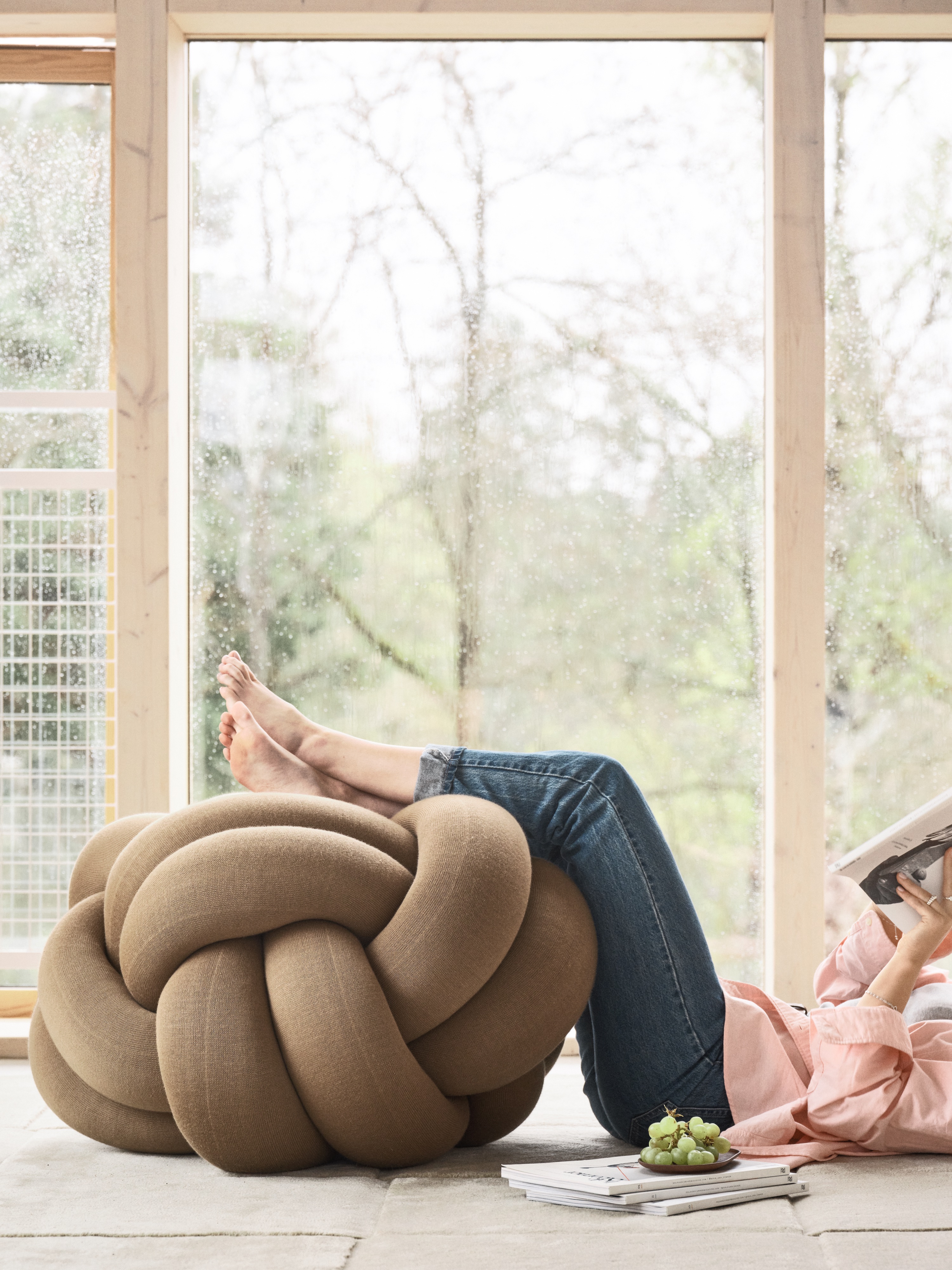 Design House Stockholm Knot Sittpuff XL Camel