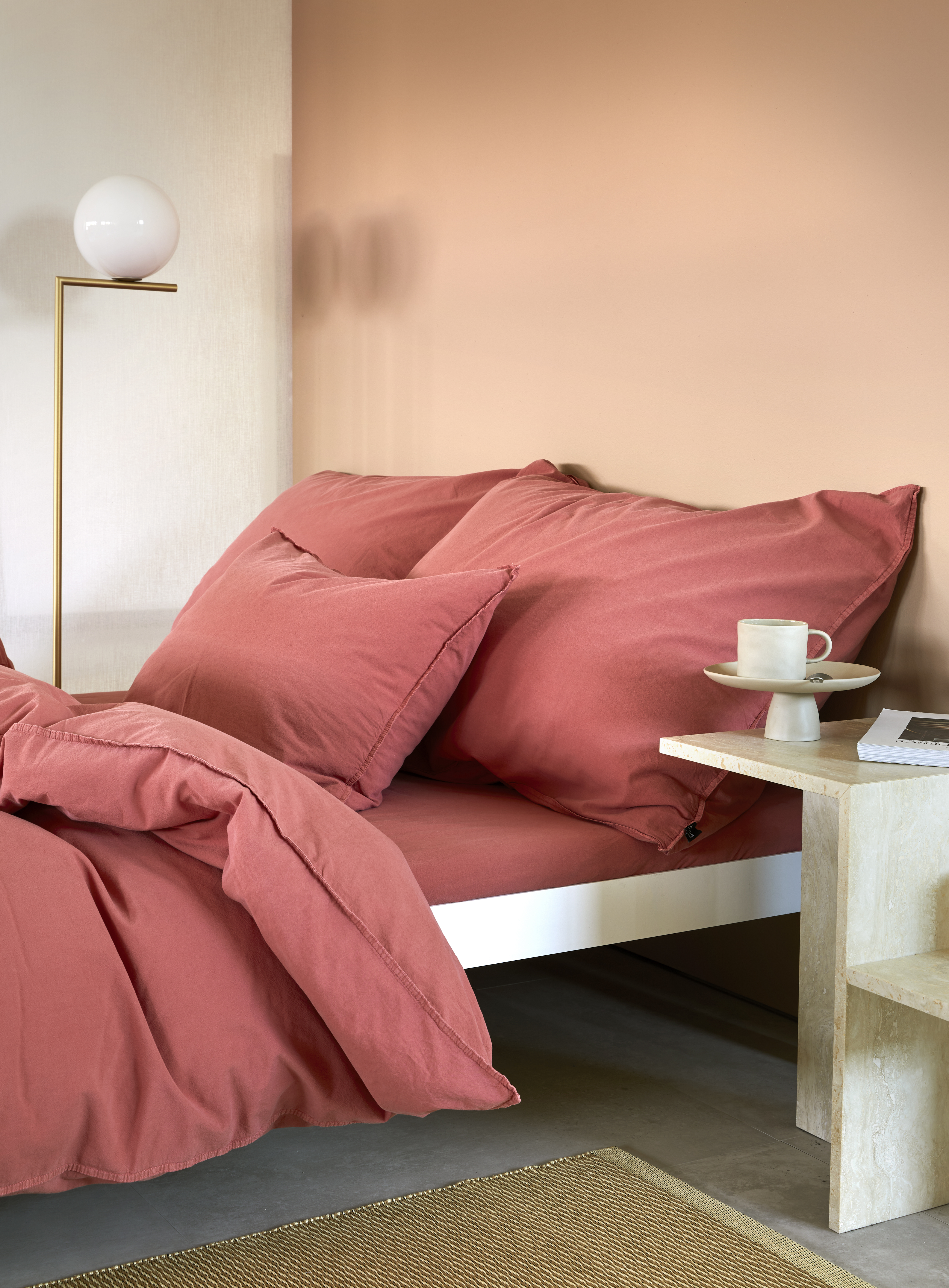 Høie Frøya 2-osainen Pussilakanasarja Vanhavaaleanpunainen