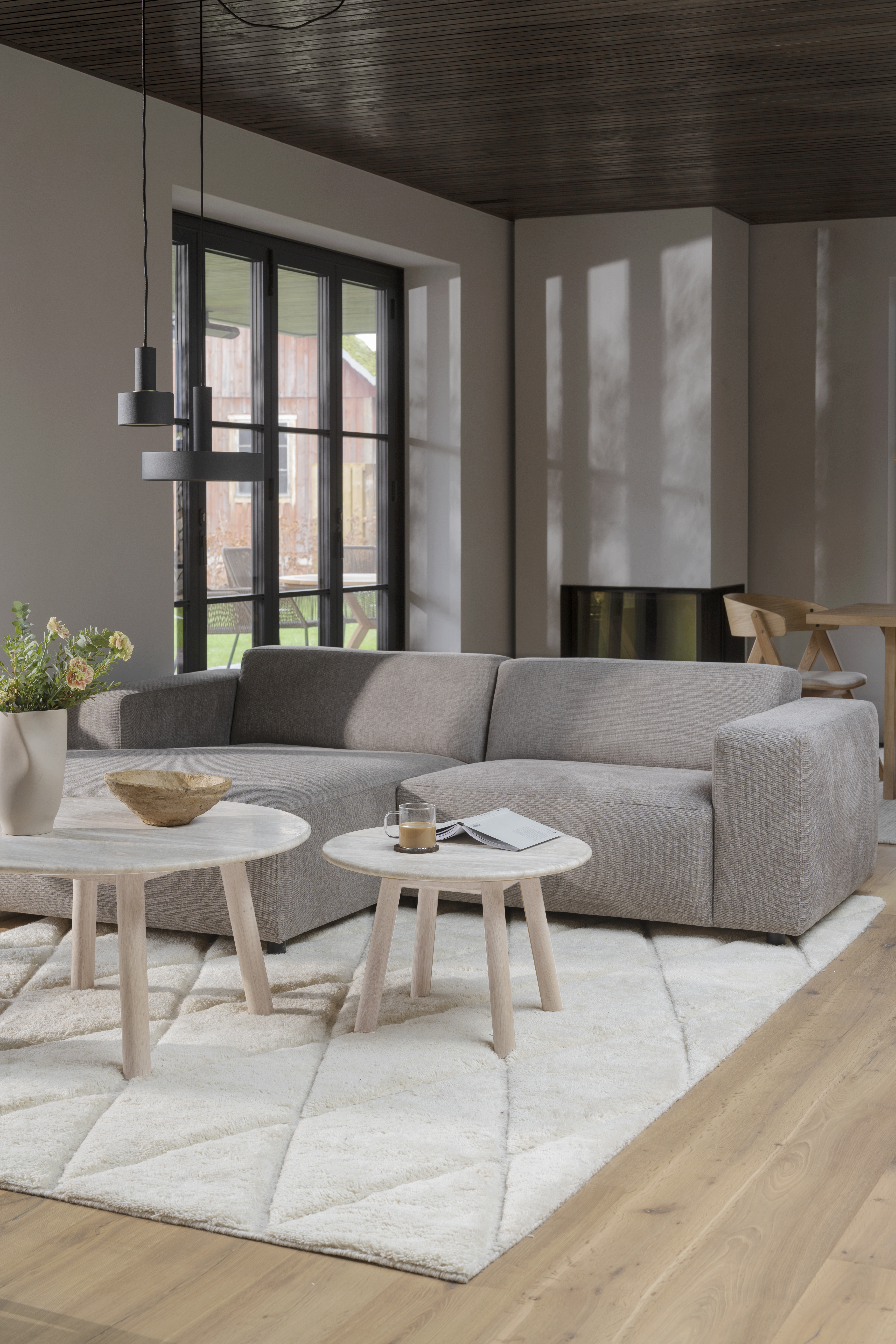 Rowico Home Willard 3-sits Soffa Schäslong Vänster Beige