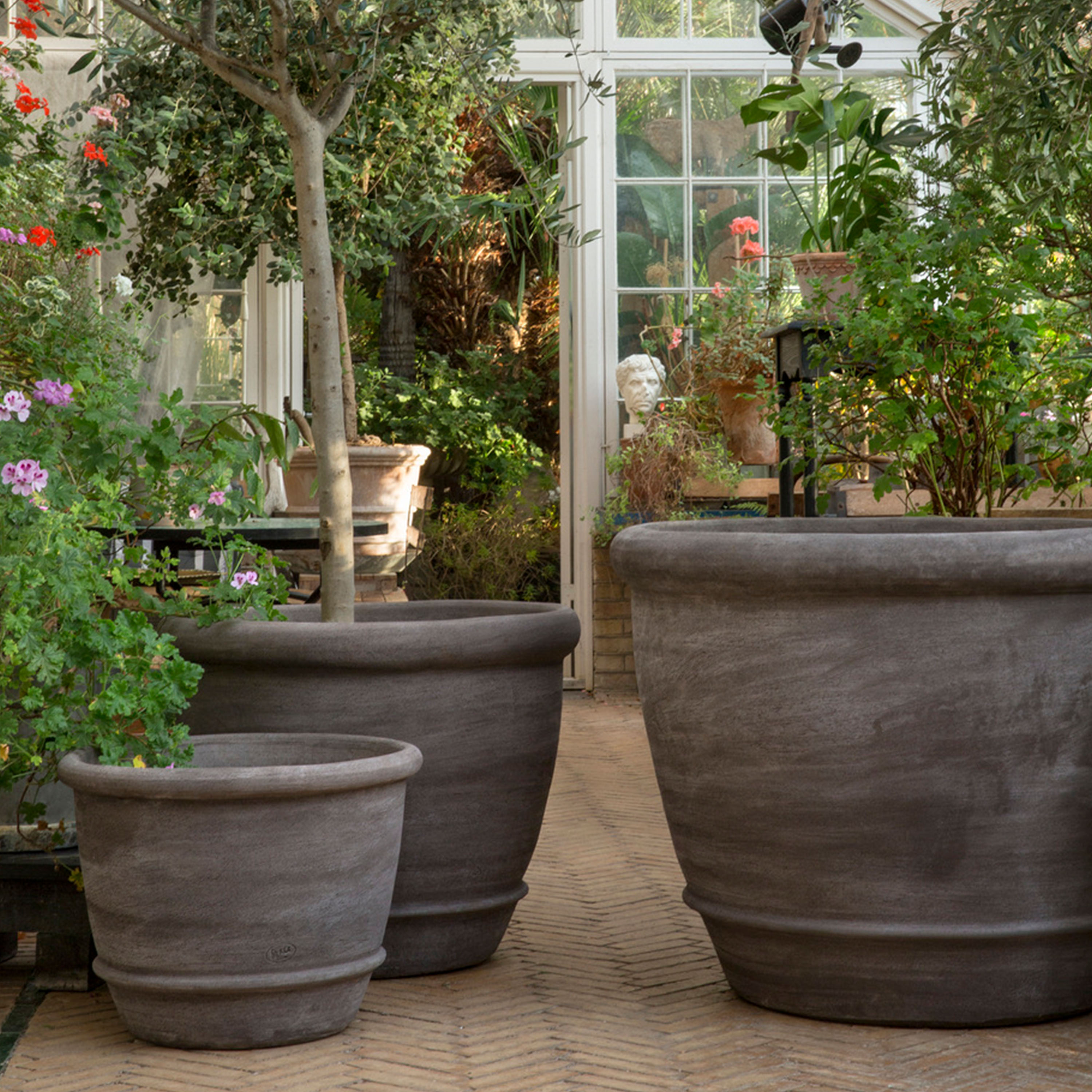 Bergs Potter Campana Krukke Raw Grå Terrakotta Ø60