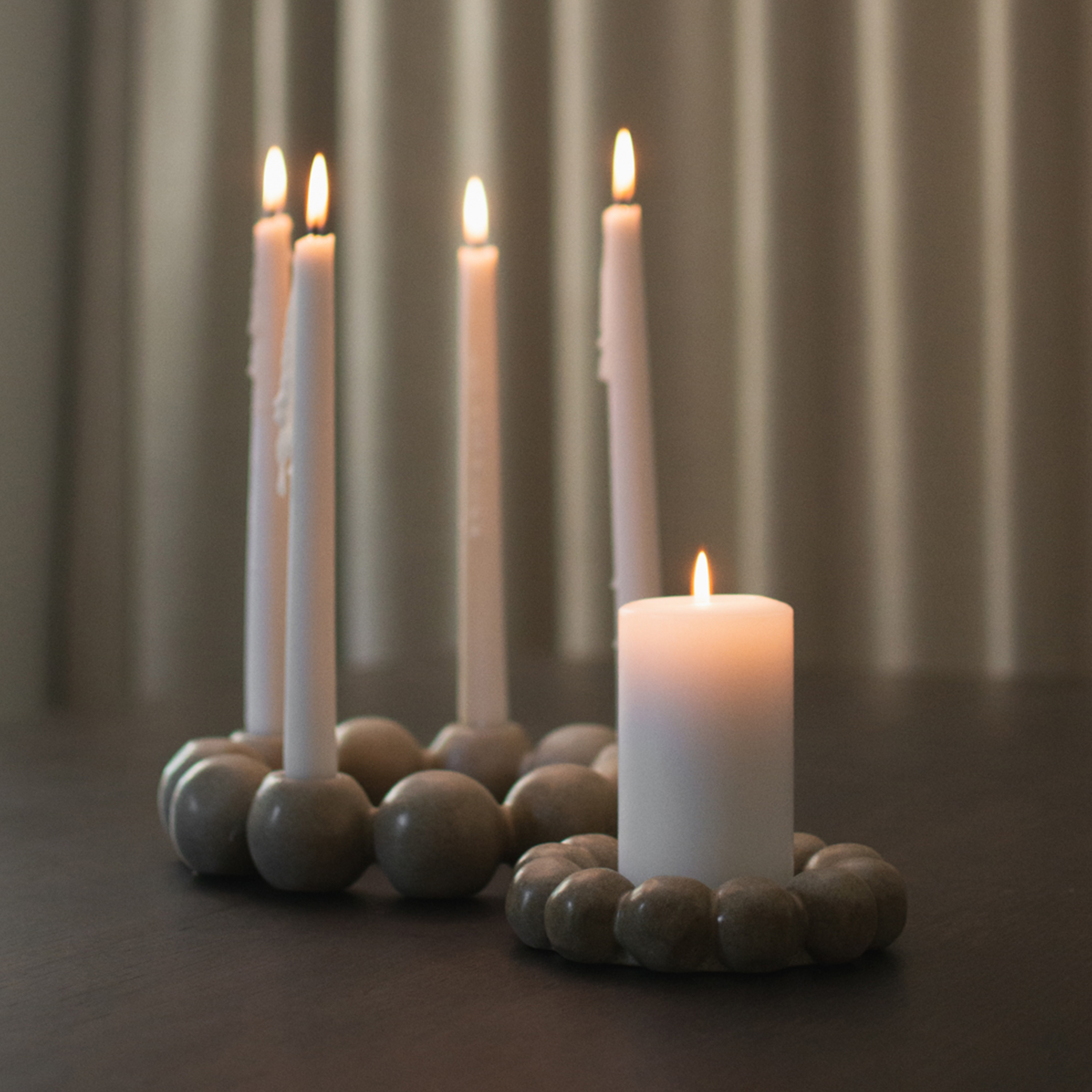 DBKD Bright Ljusstake Beige Ø27