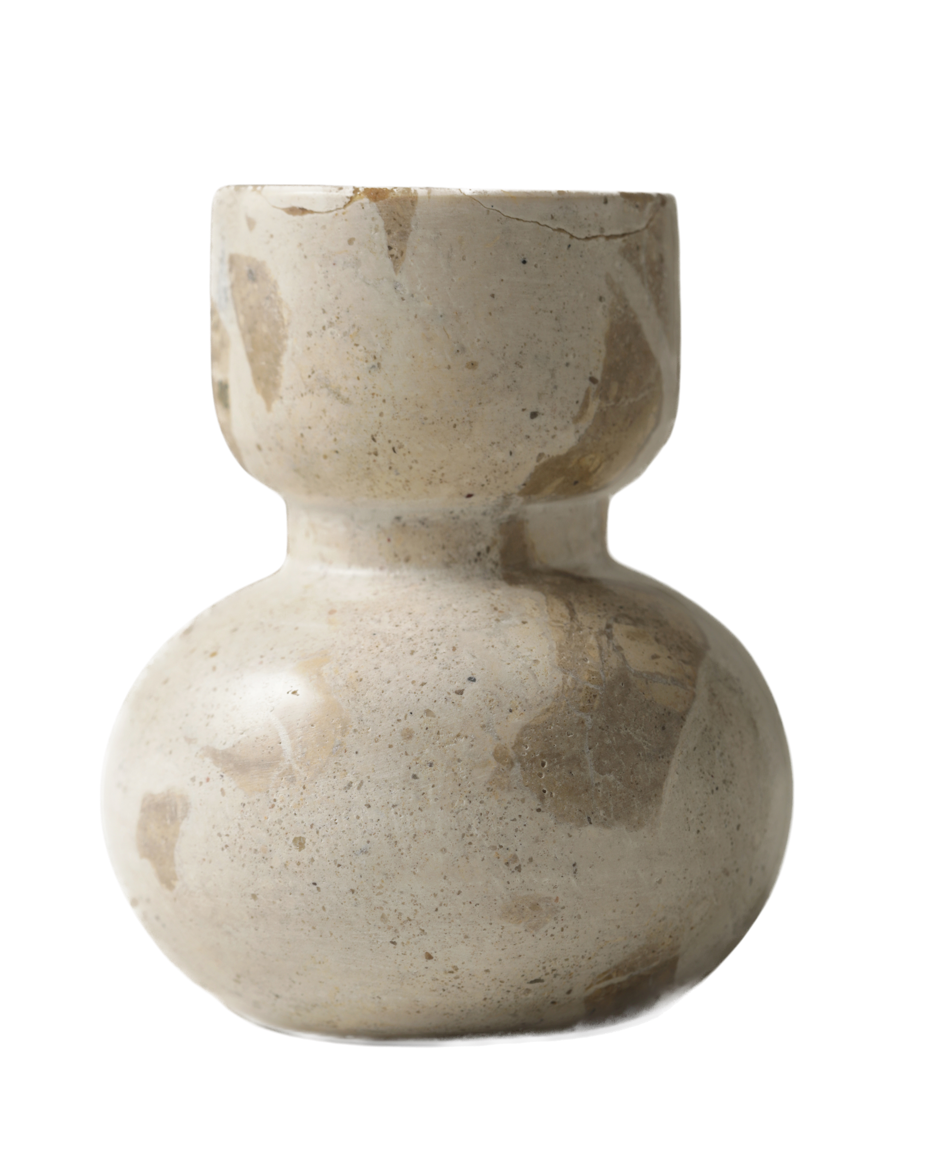 Asker Stone Ljusstake Beige 10cm