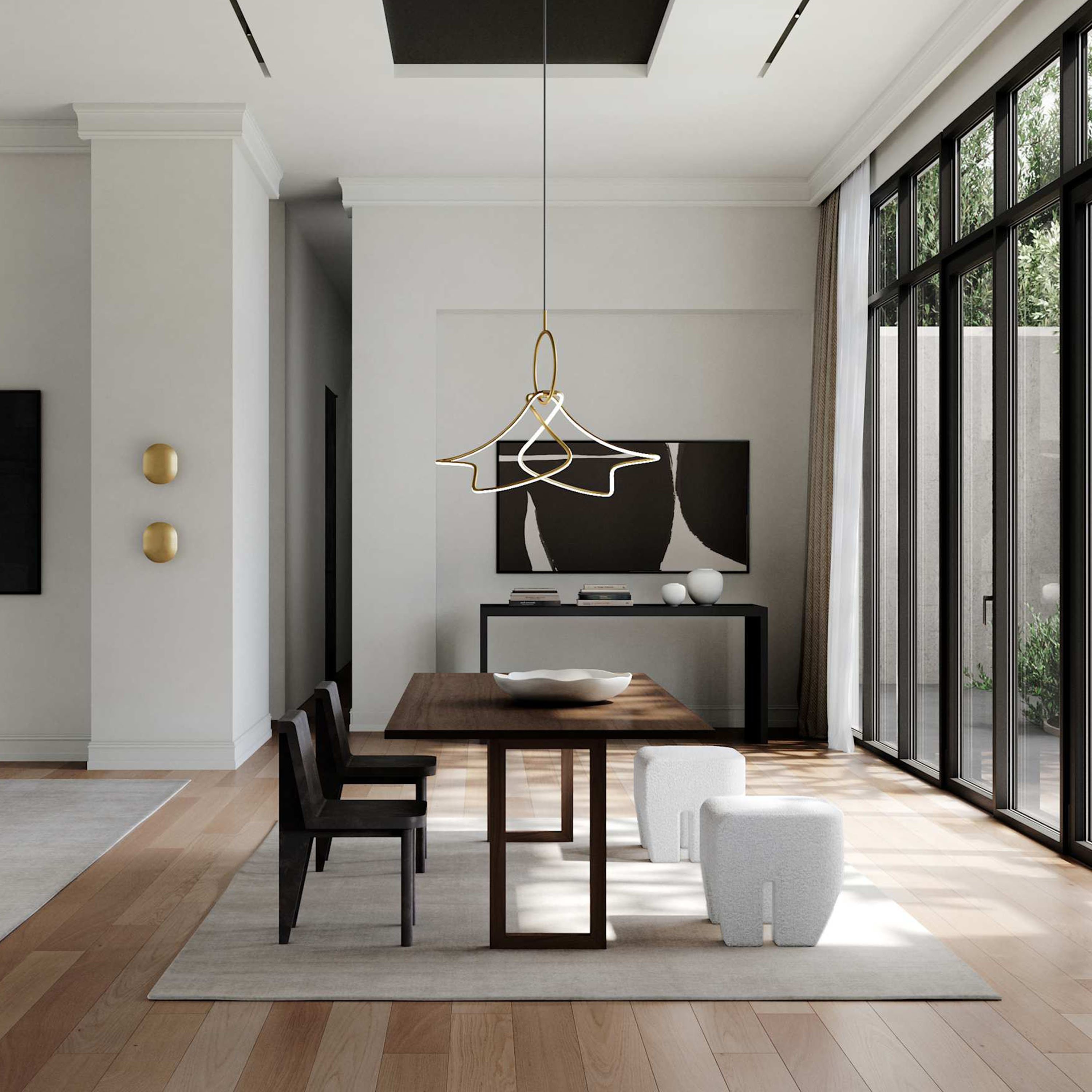 101 Copenhagen Clam Vegglampe Messing