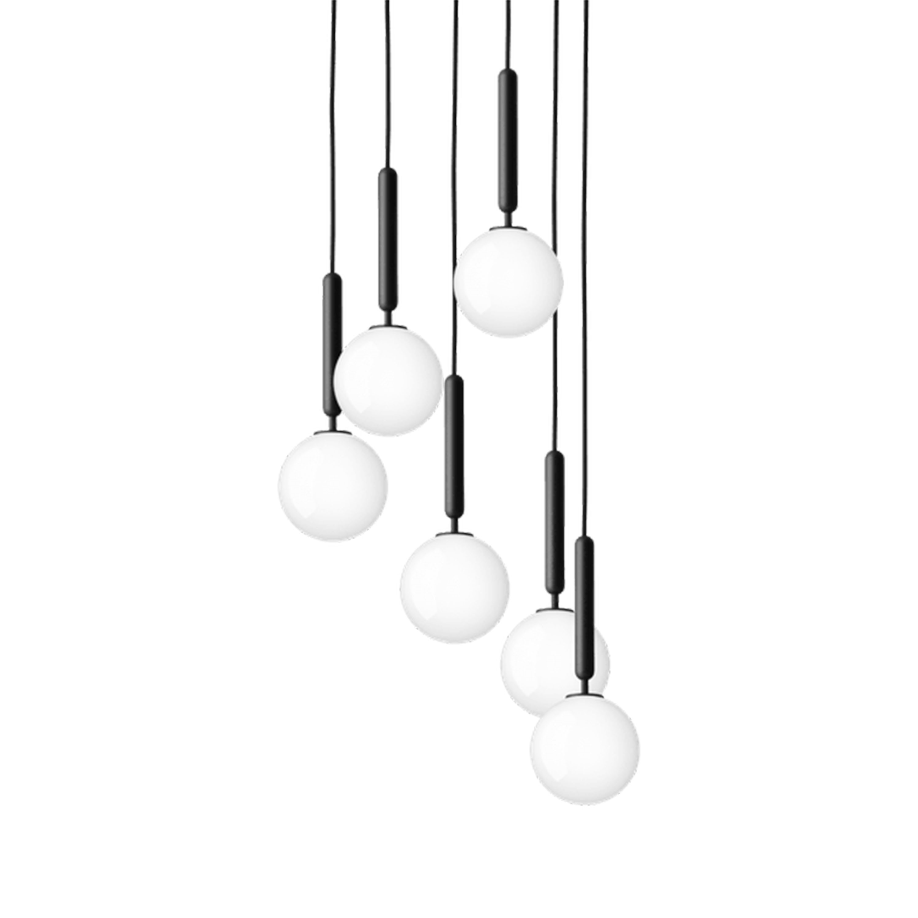 Miira 6 Taklampa Rock Grey/Opal Ø35