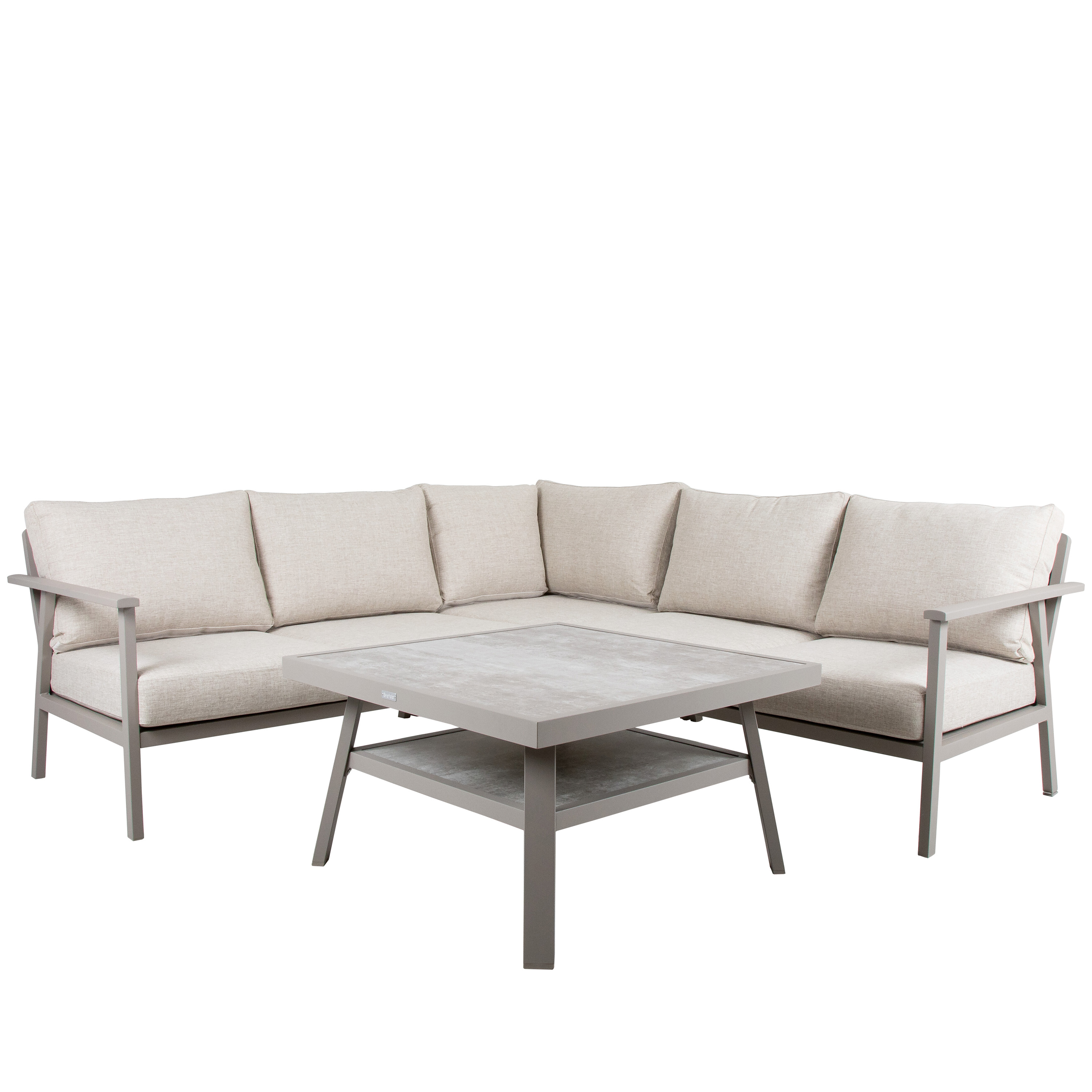 Brafab Samvaro Soffbord Khaki/Sand 90x90