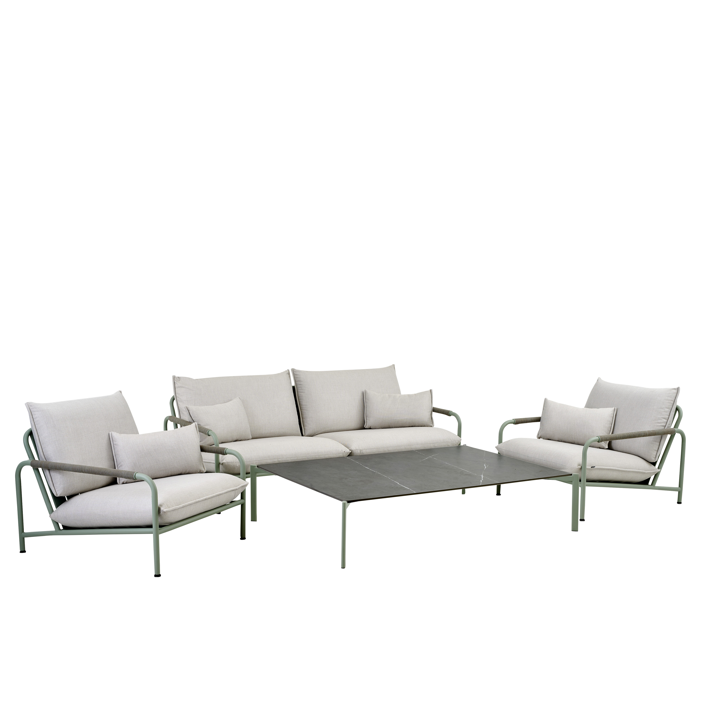 Brafab Lerberget 2,5-Sits Soffa Dusty Green/ash