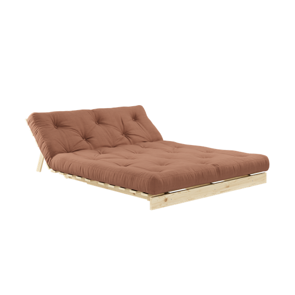 Karup Design Roots Bäddsoffa Natur/Clay Brown 140cm