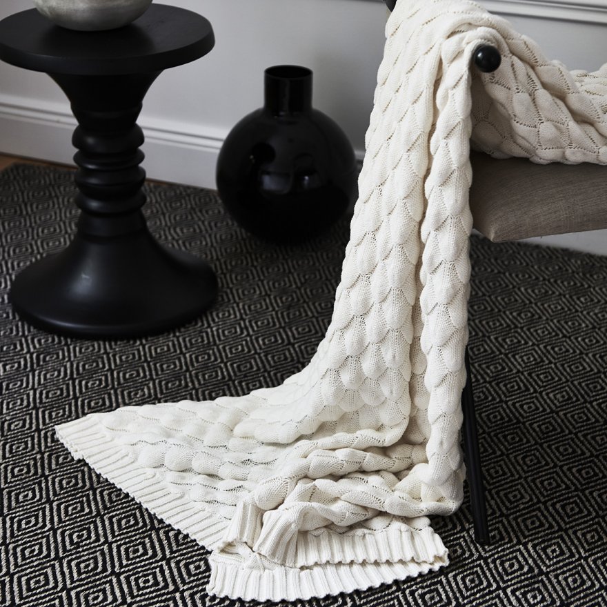 Classic Collection Gems Pläd White