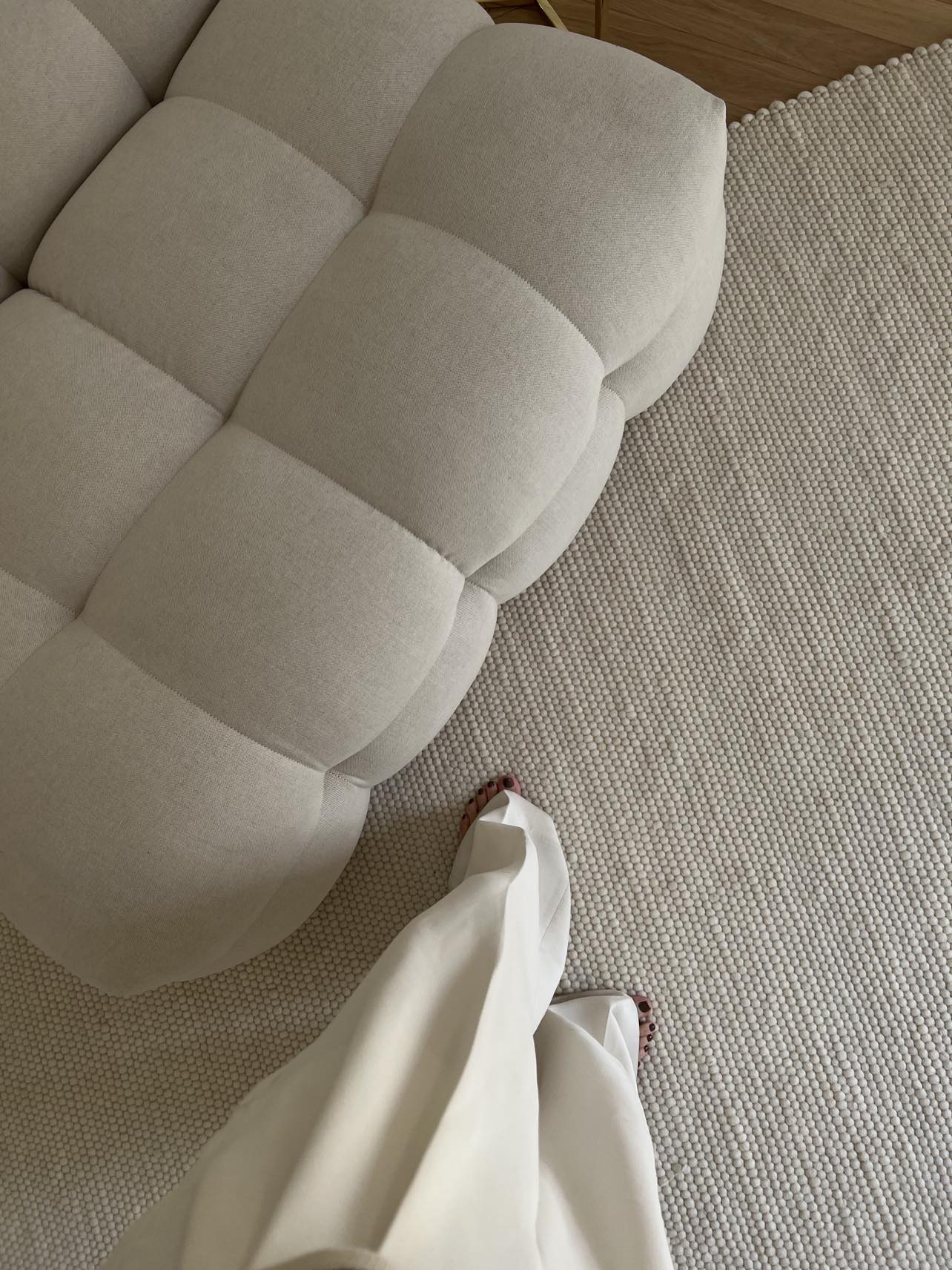 Sleepo Collection Milos Ullteppe Hvit 250x350