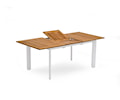 Nydala Matbord Vit/Teak 96x150/200