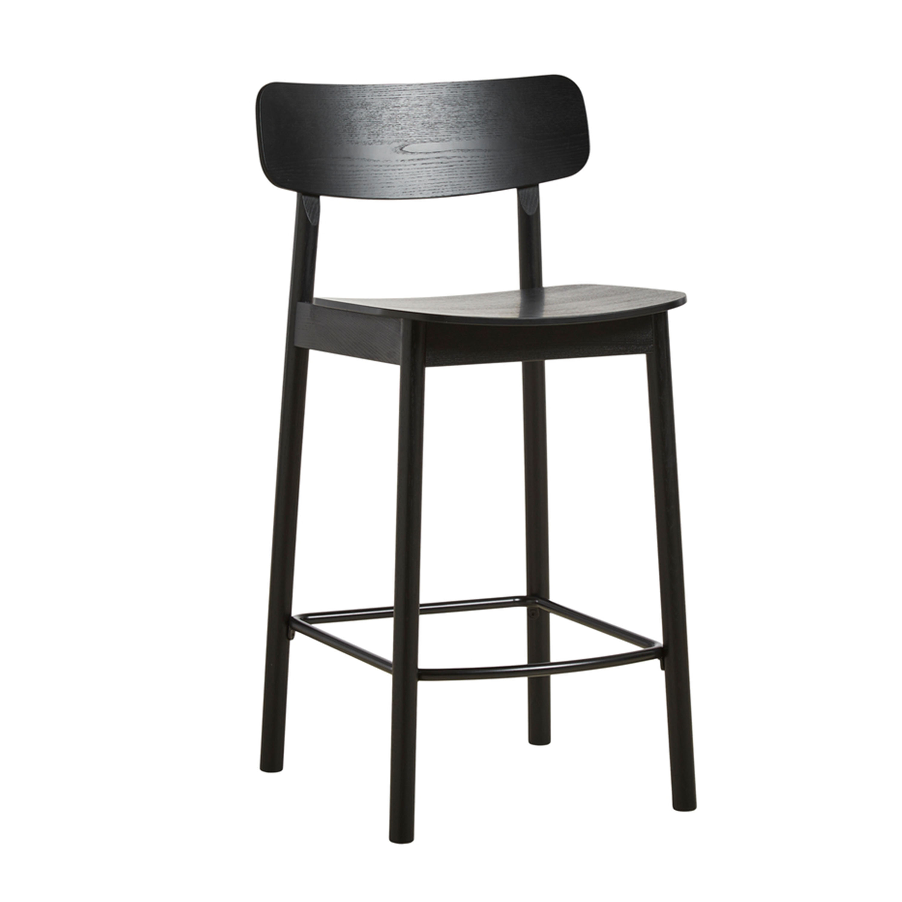 Woud - Soma Barhocker Schwarz lackierte Esche 91 cm